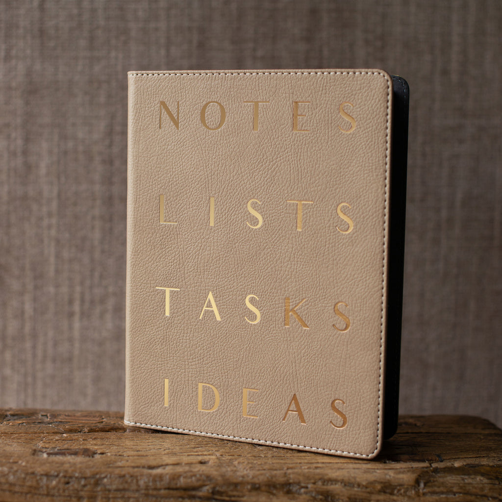 Se Letter Stack Khaki Signature Small Padfolio