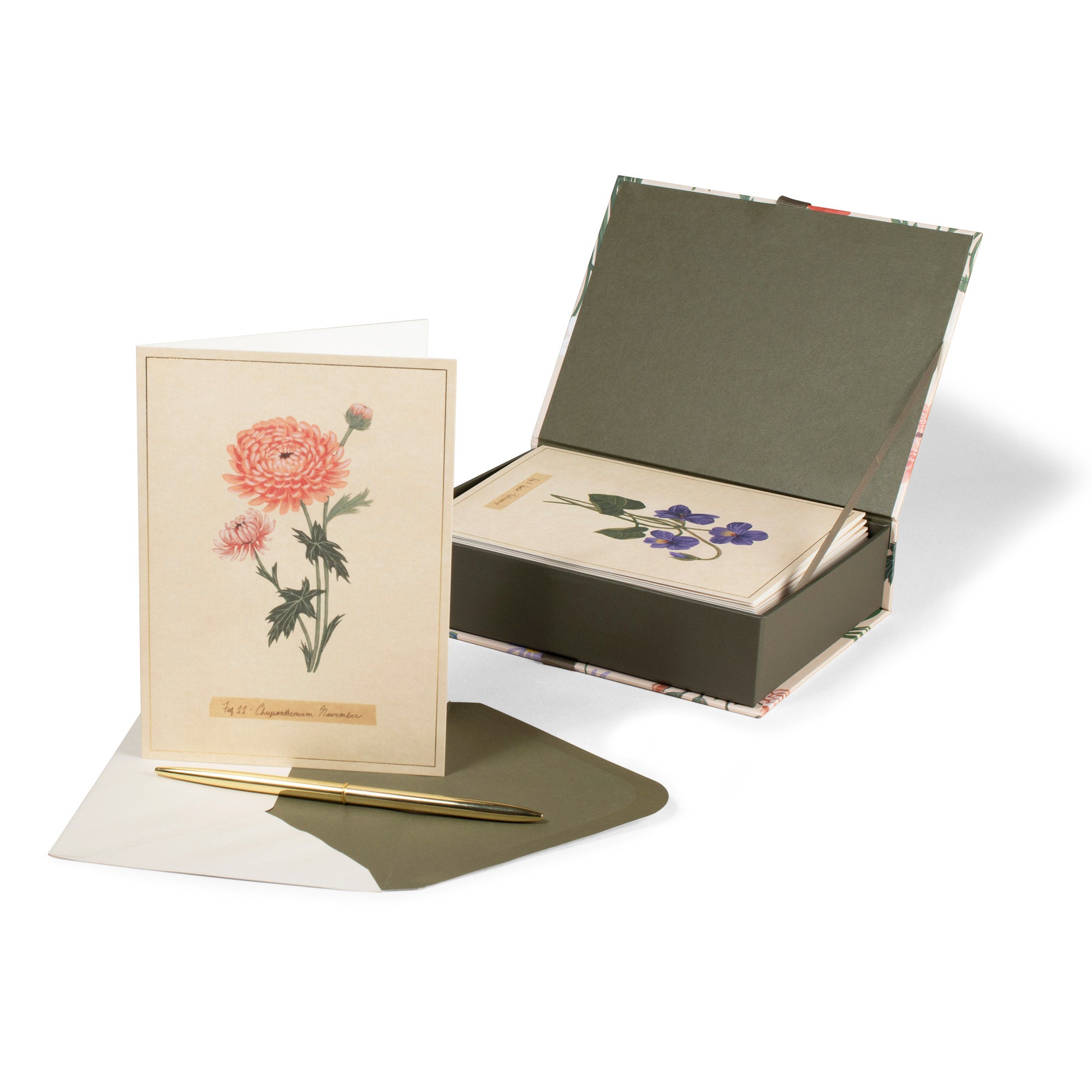 Mg Monthly Florals Assorted Card Set