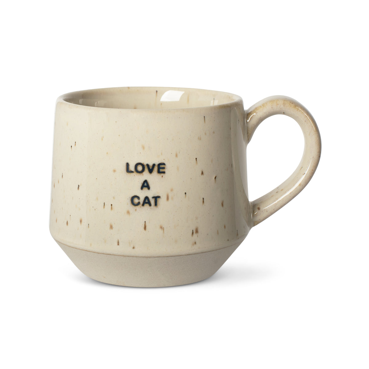 Love A Cat Neutral Speckle Mug