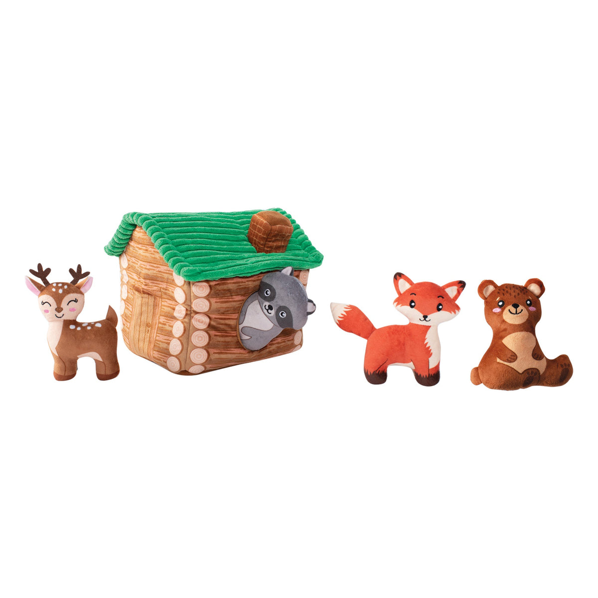 On Cabin Time Burrow Plush Dog Toy