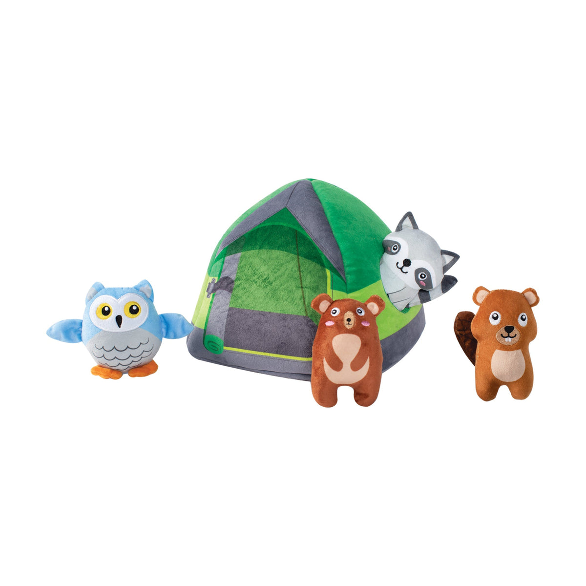 Happy Campers Burrow Plush Dog Toy