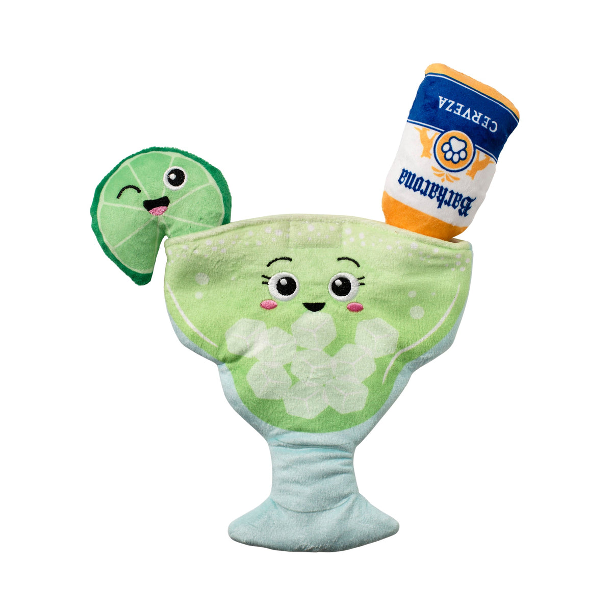 Drop Me A Lime Burrow Plush Dog Toy