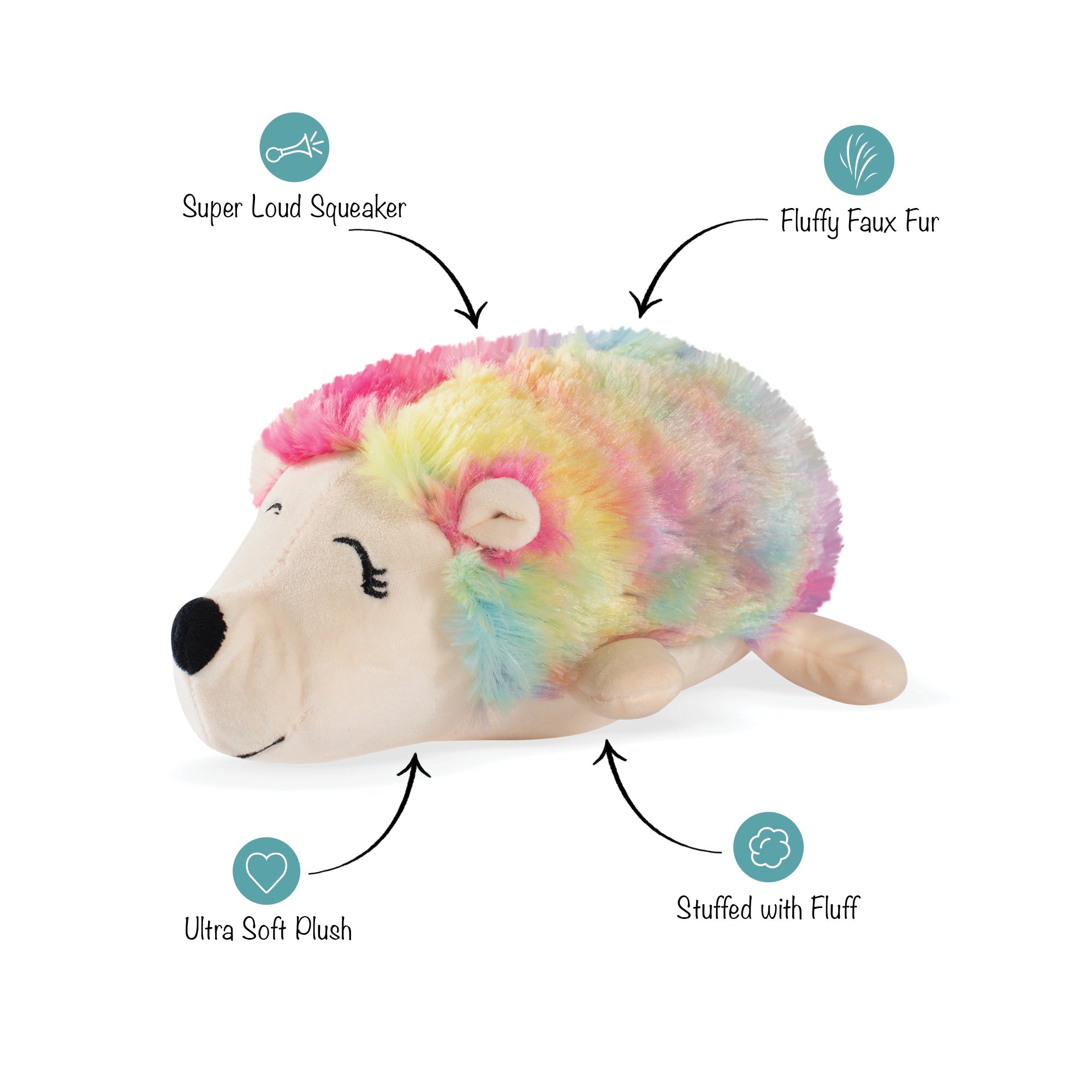 Tina The Hedgehog Plush Dog Toy