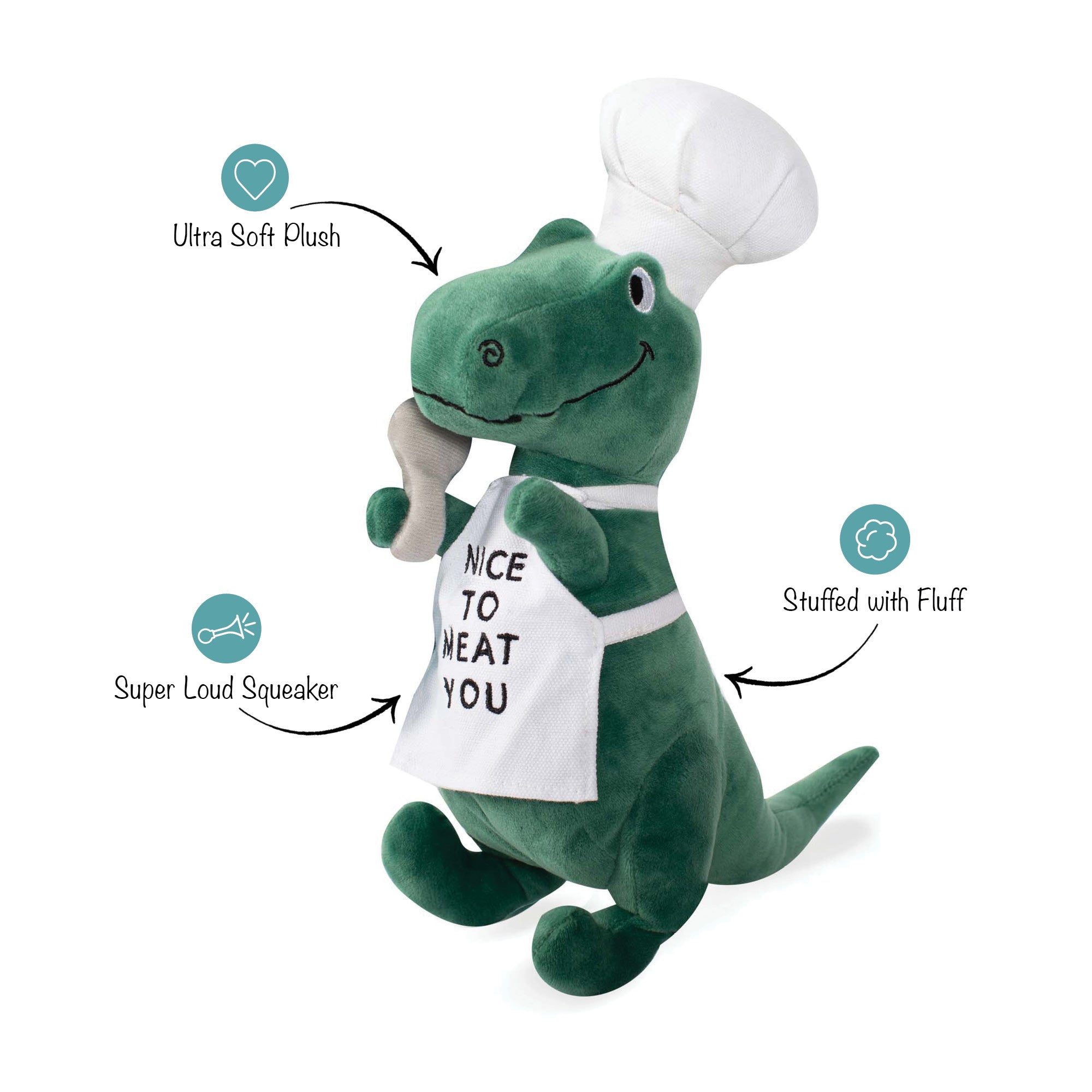 BBQ Rex Plush Dog Toy