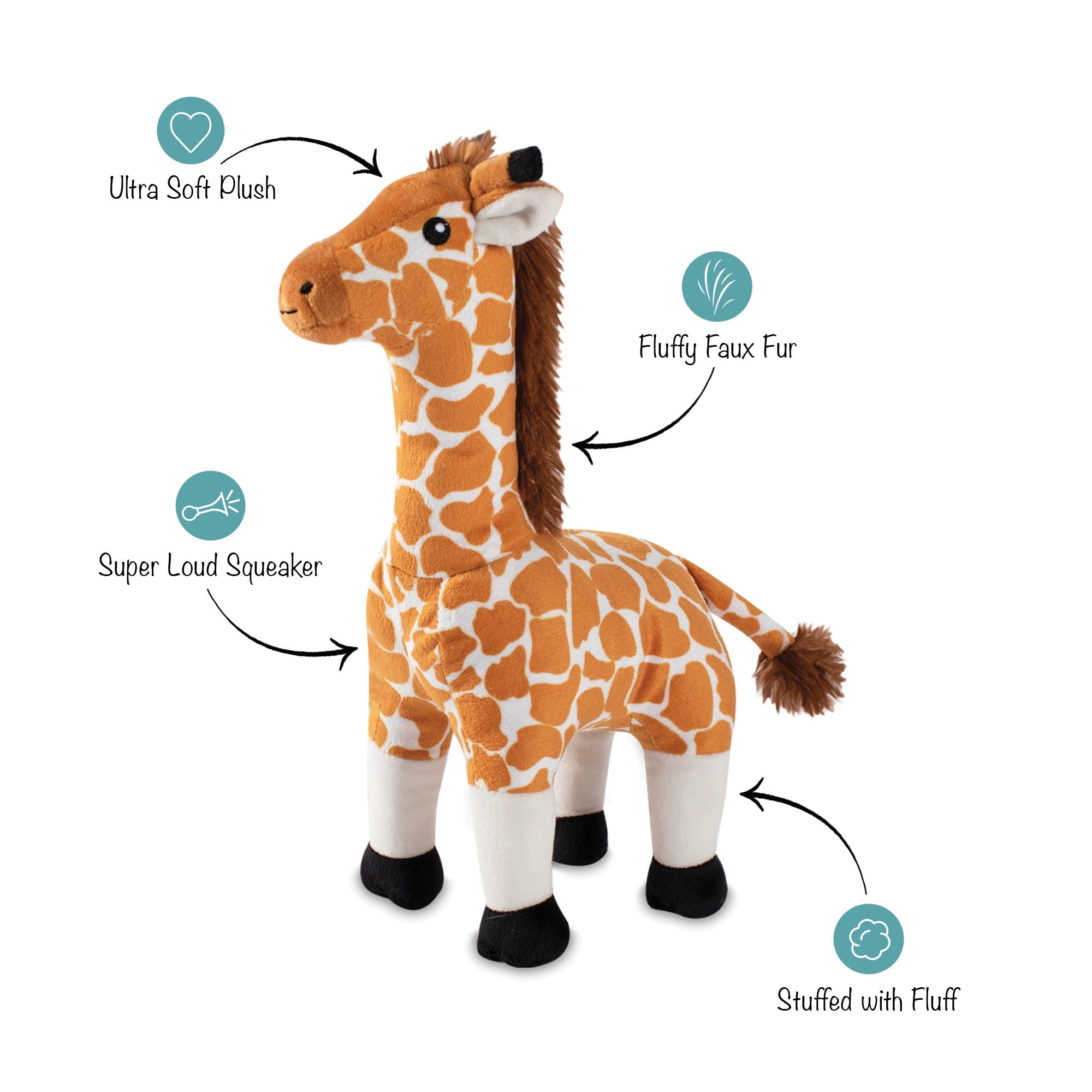 Longneck Lawrence Plush Dog Toy
