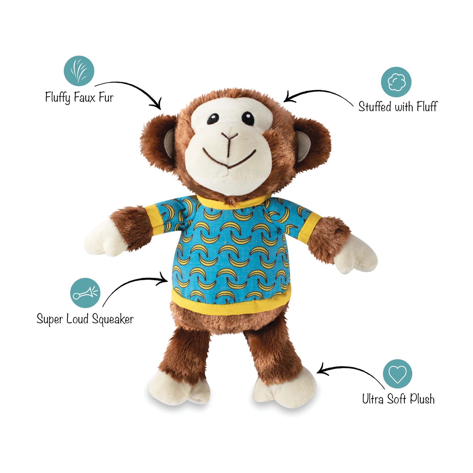 Coco Bananas Plush Dog Toy