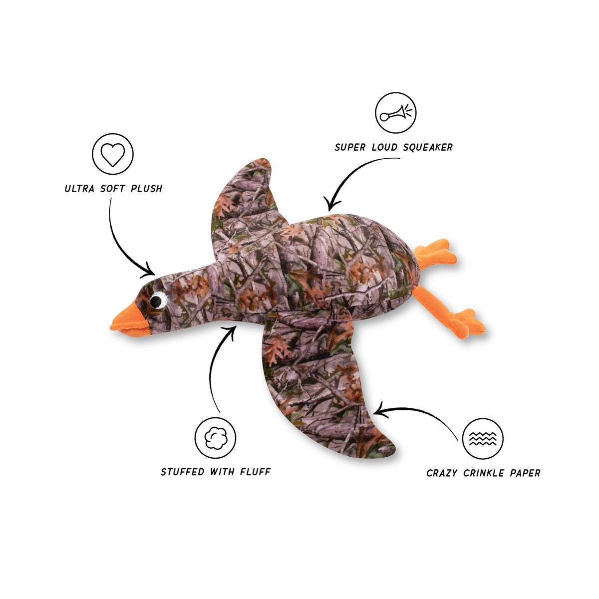 Wagsdale Duck Duck Boom Plush Dog Toy