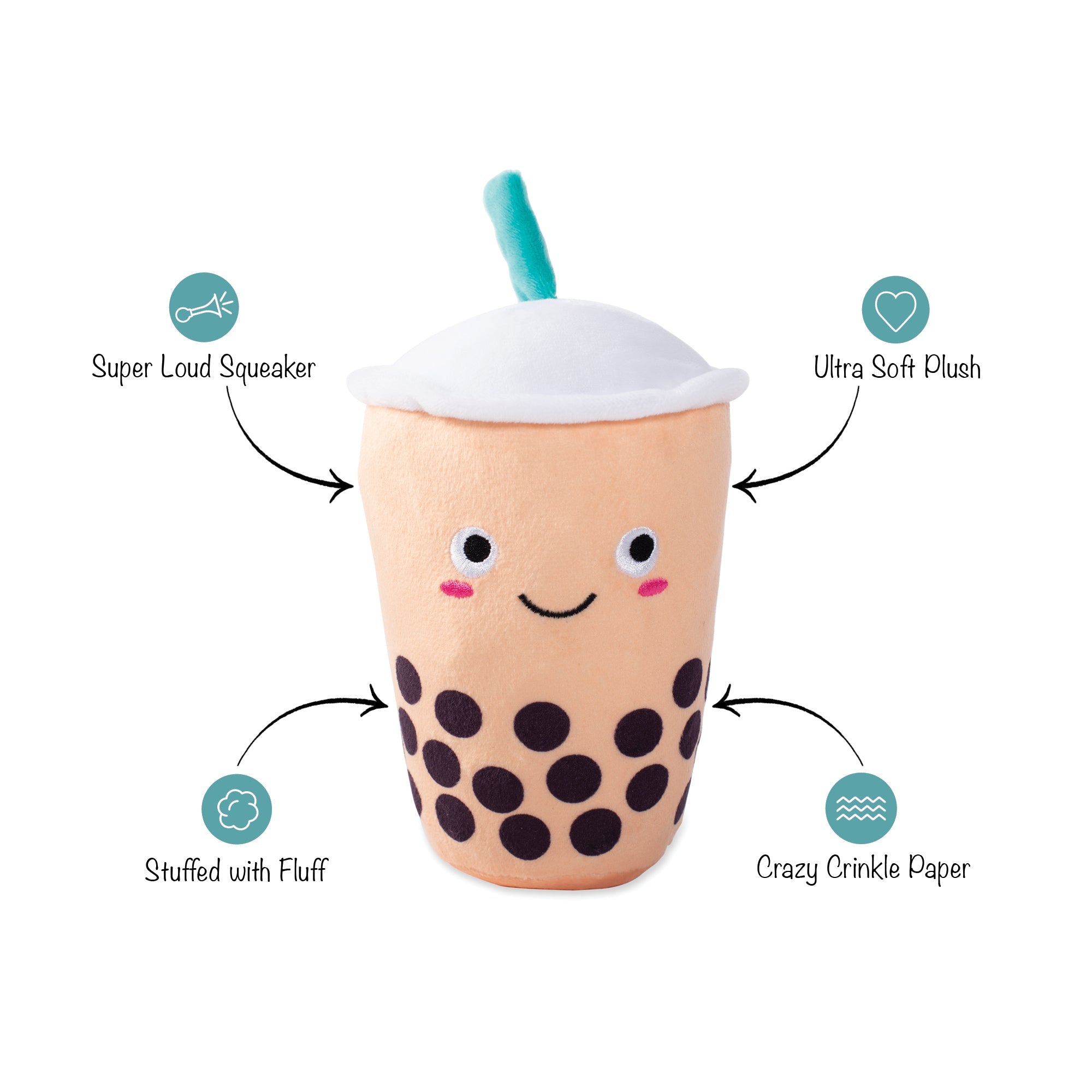 It's Boba Time Plush Dog Toy