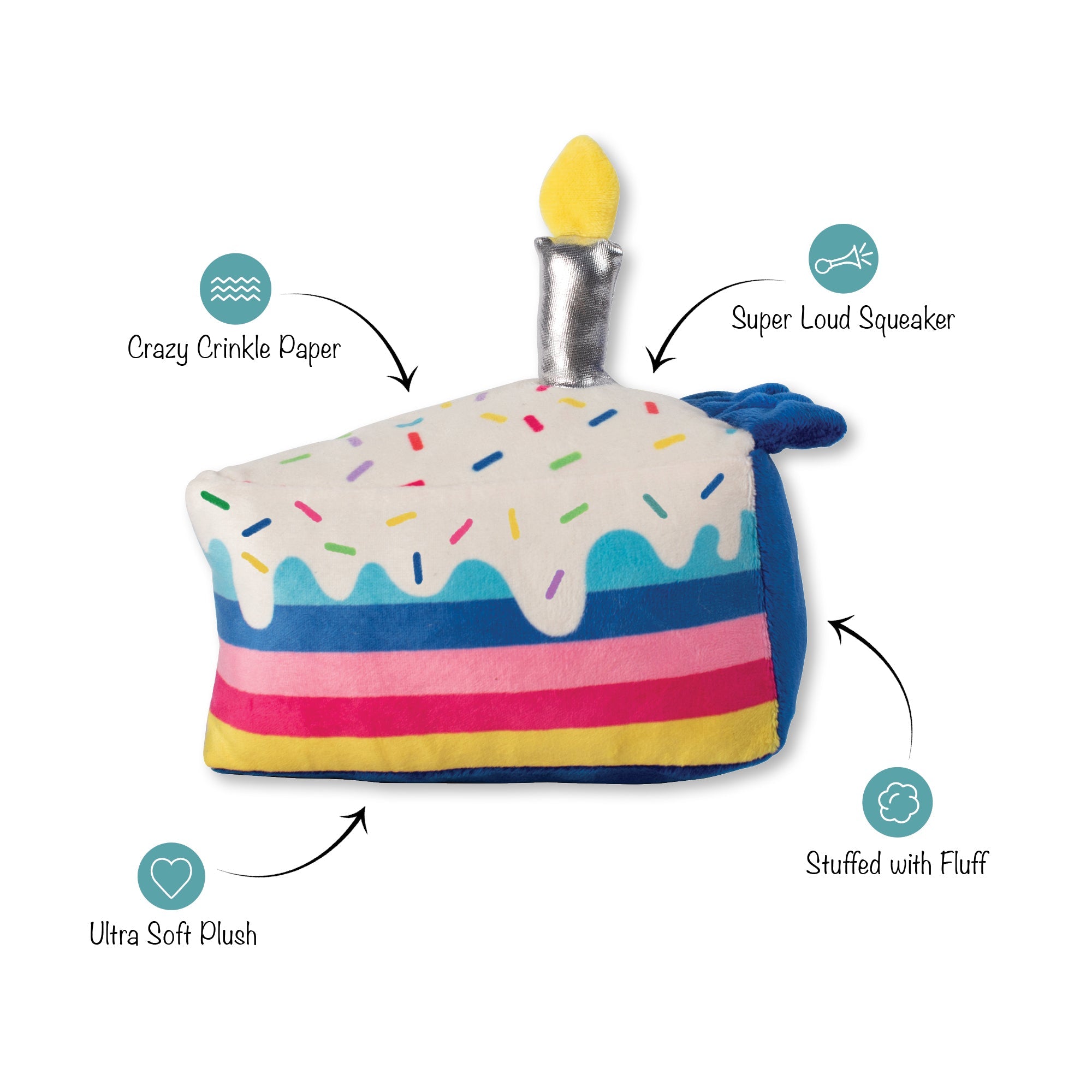 Cake It Easy Plush Dog Toy