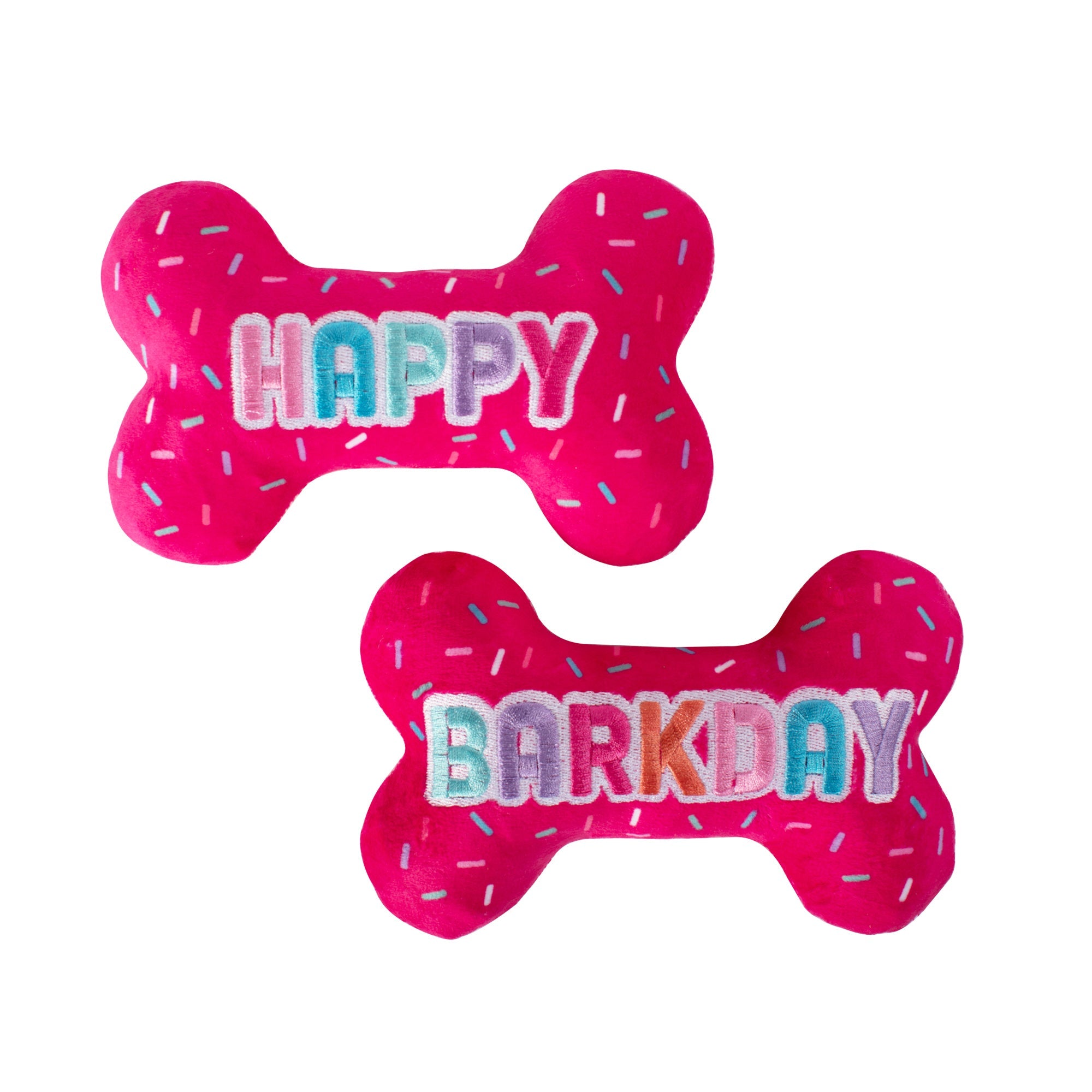 It's My Barkday 2pc Plush Dog Toy Set