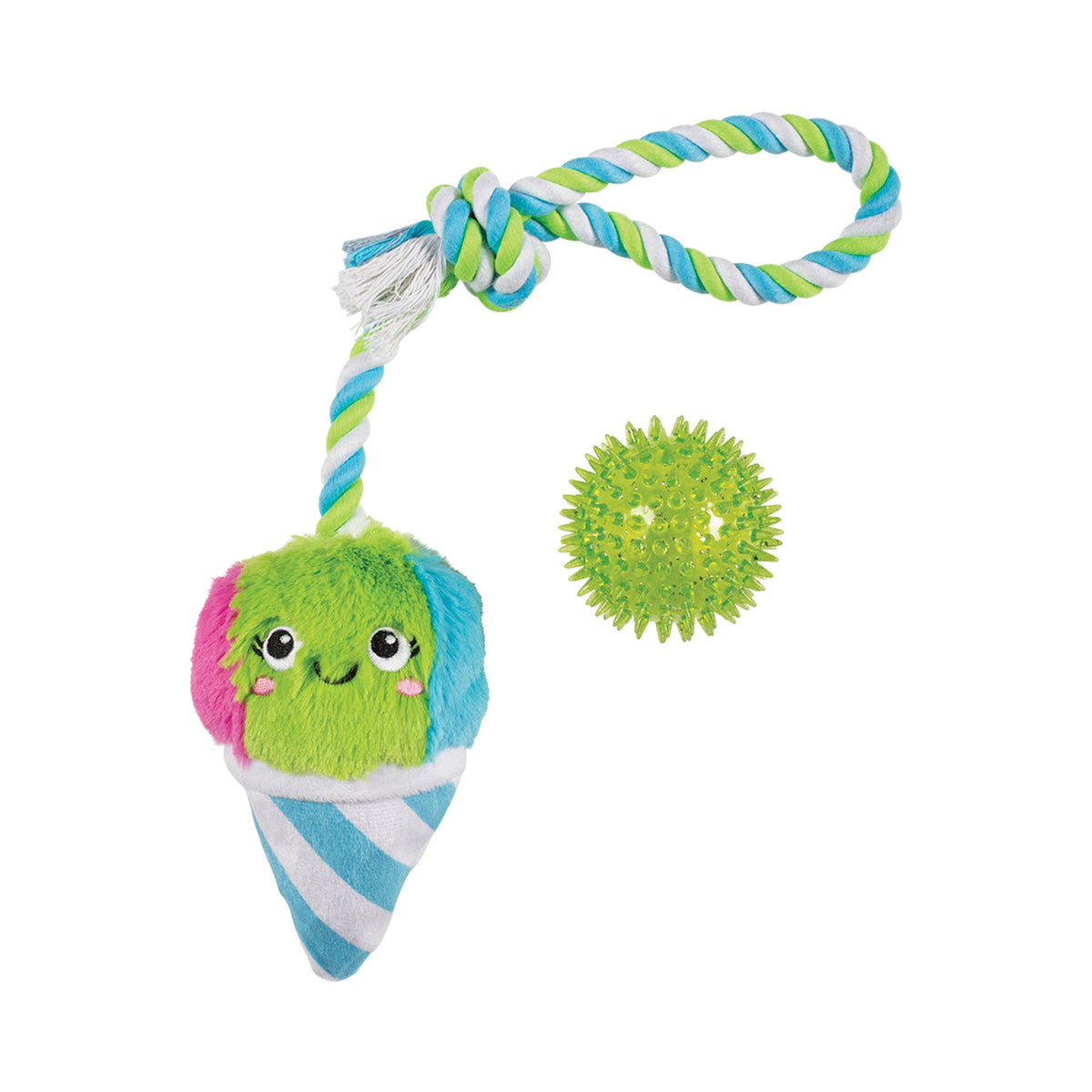 Cone-Fidence Is Yummy Rope Dog Toy