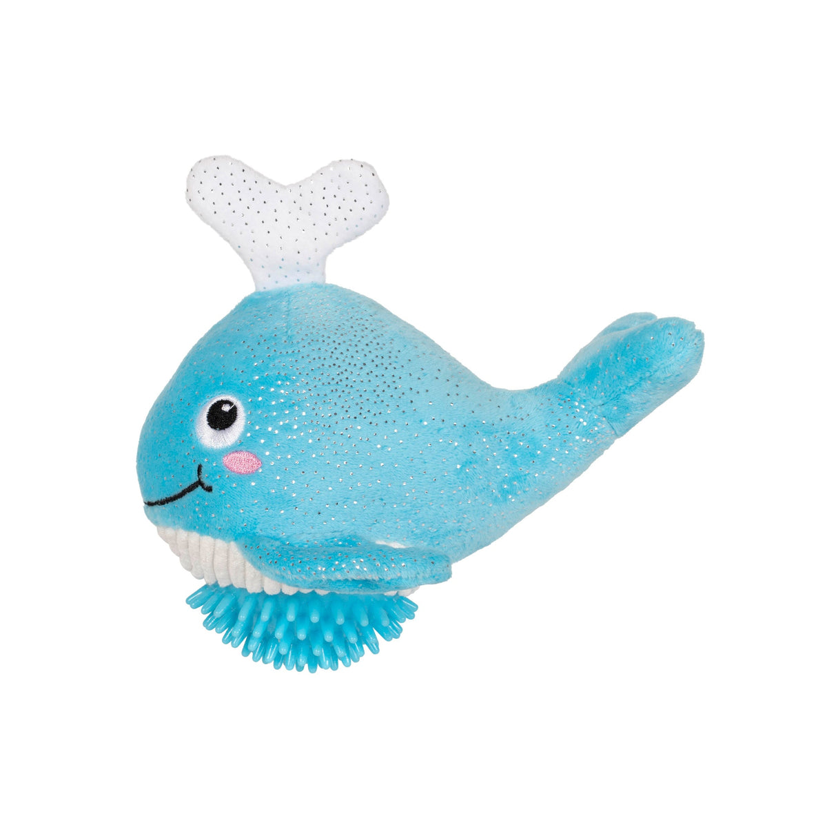 Feeling Whaley Good! Plush/Spiky Ball Dog Toy