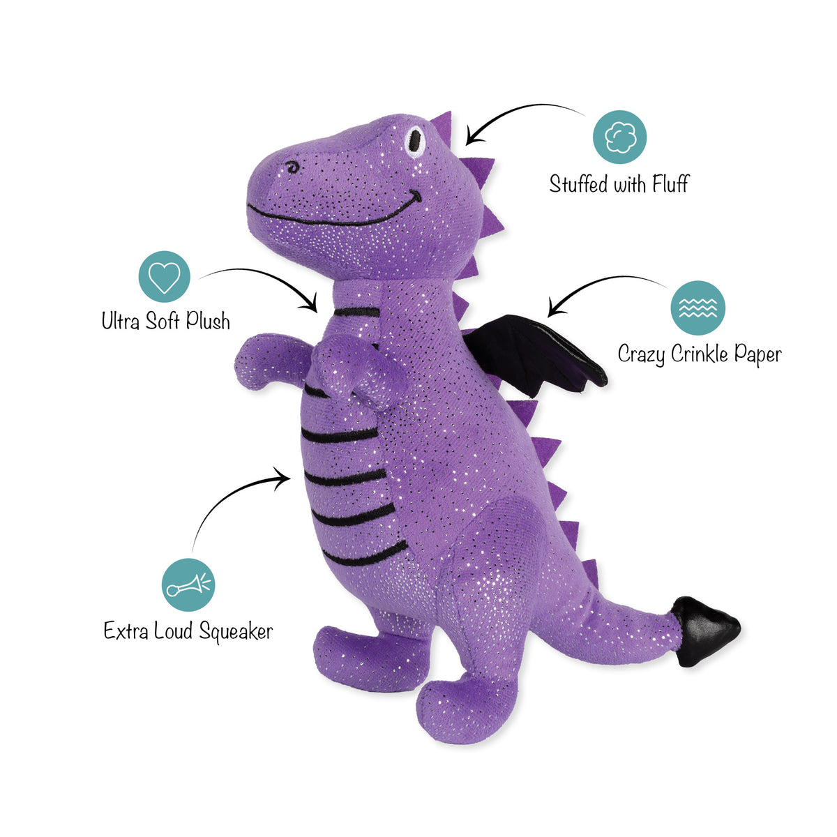 Don't Be a Drag-On Plush Dog Toy