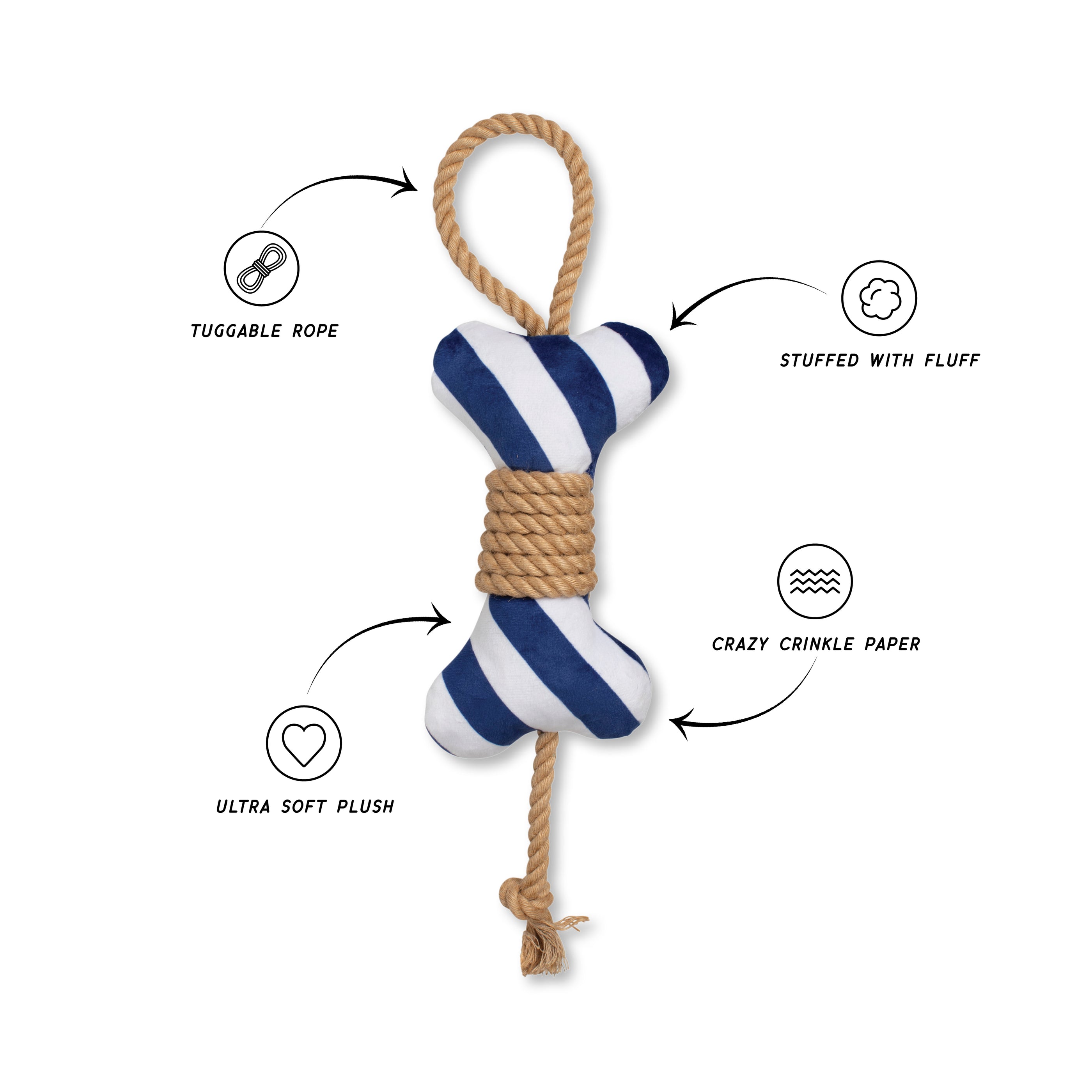 Wagsdale Feeling' Nauti Dog Toy