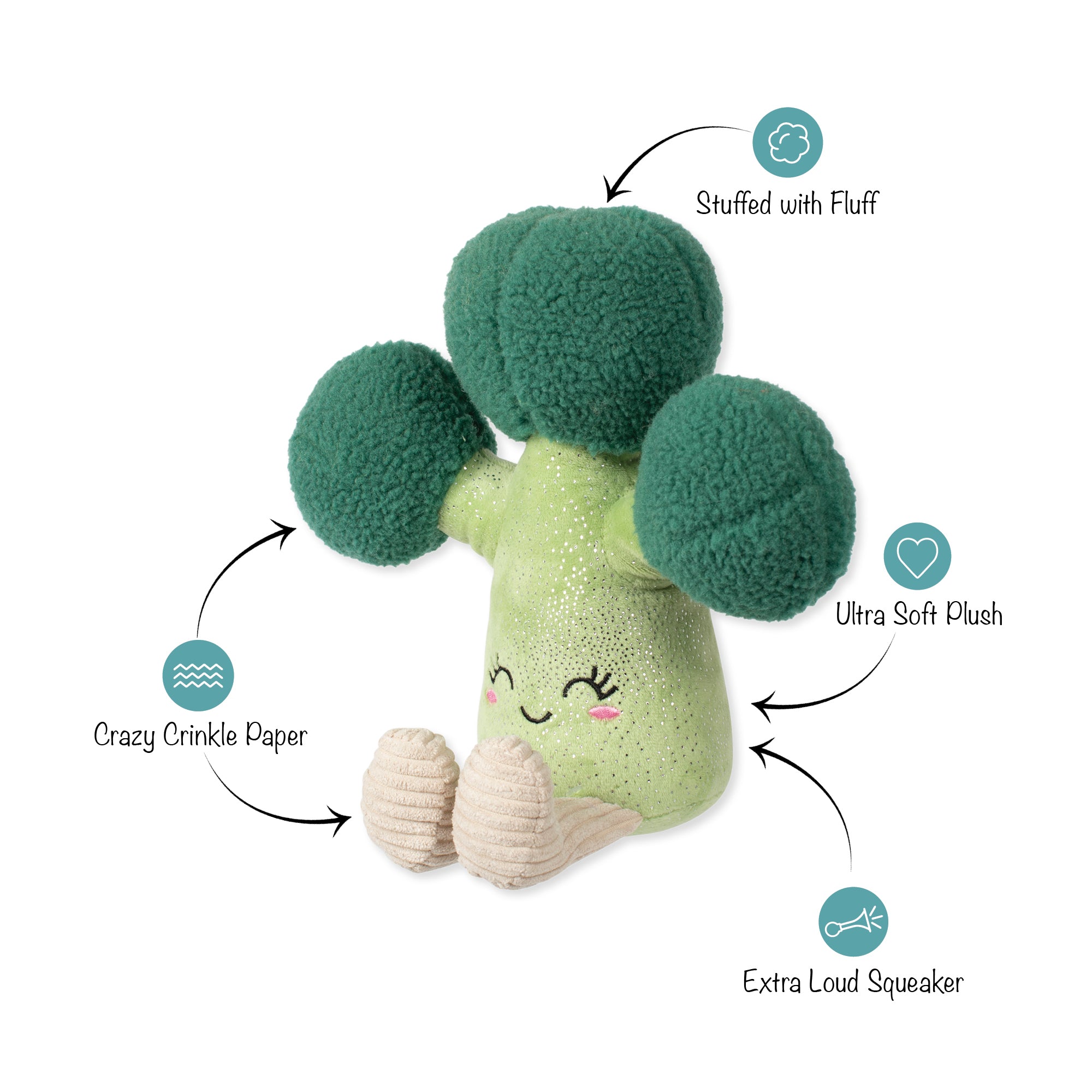 Brocc Star! Plush Dog Toy