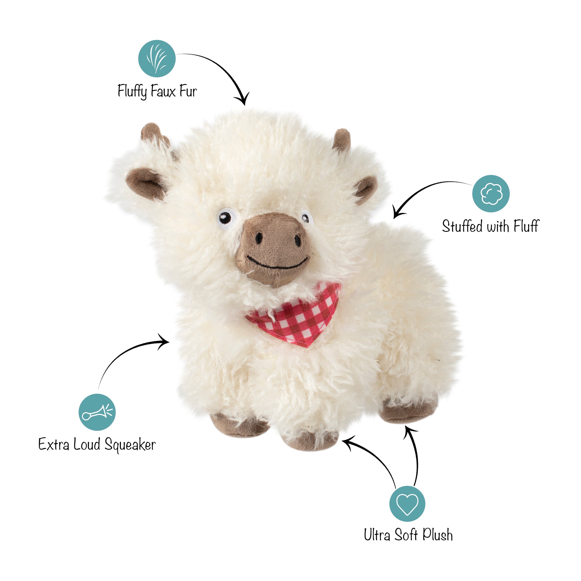 Hair Today, Cuddle Tomorrow Plush Dog Toy