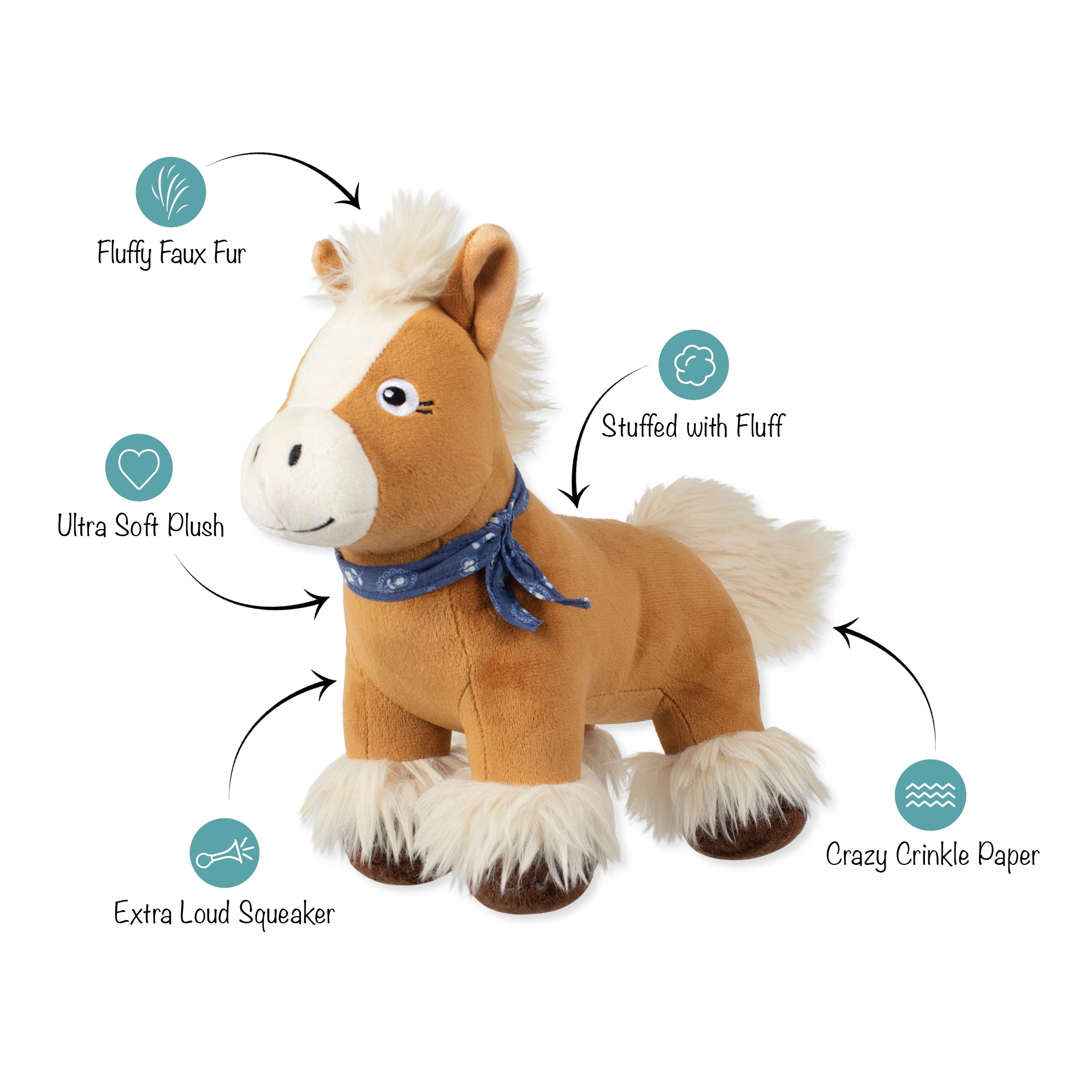 Hay There, Cutie! Plush Dog Toy