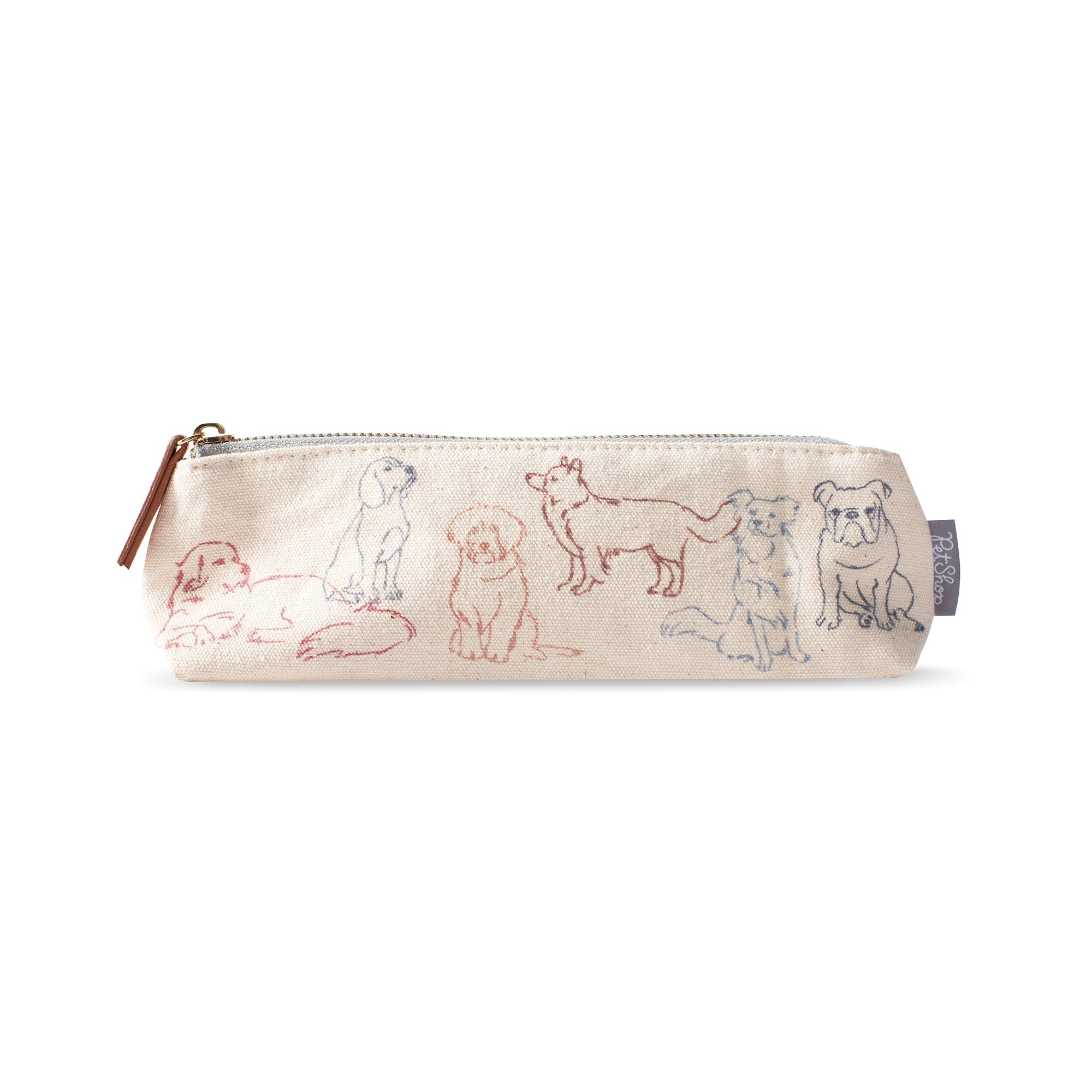Thoughtful Dogs Canvas Pouch