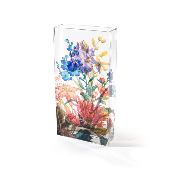 20th ANNIVERSARY SHAKESPEARE TIFFANY GLASS VASE Fringe Studio