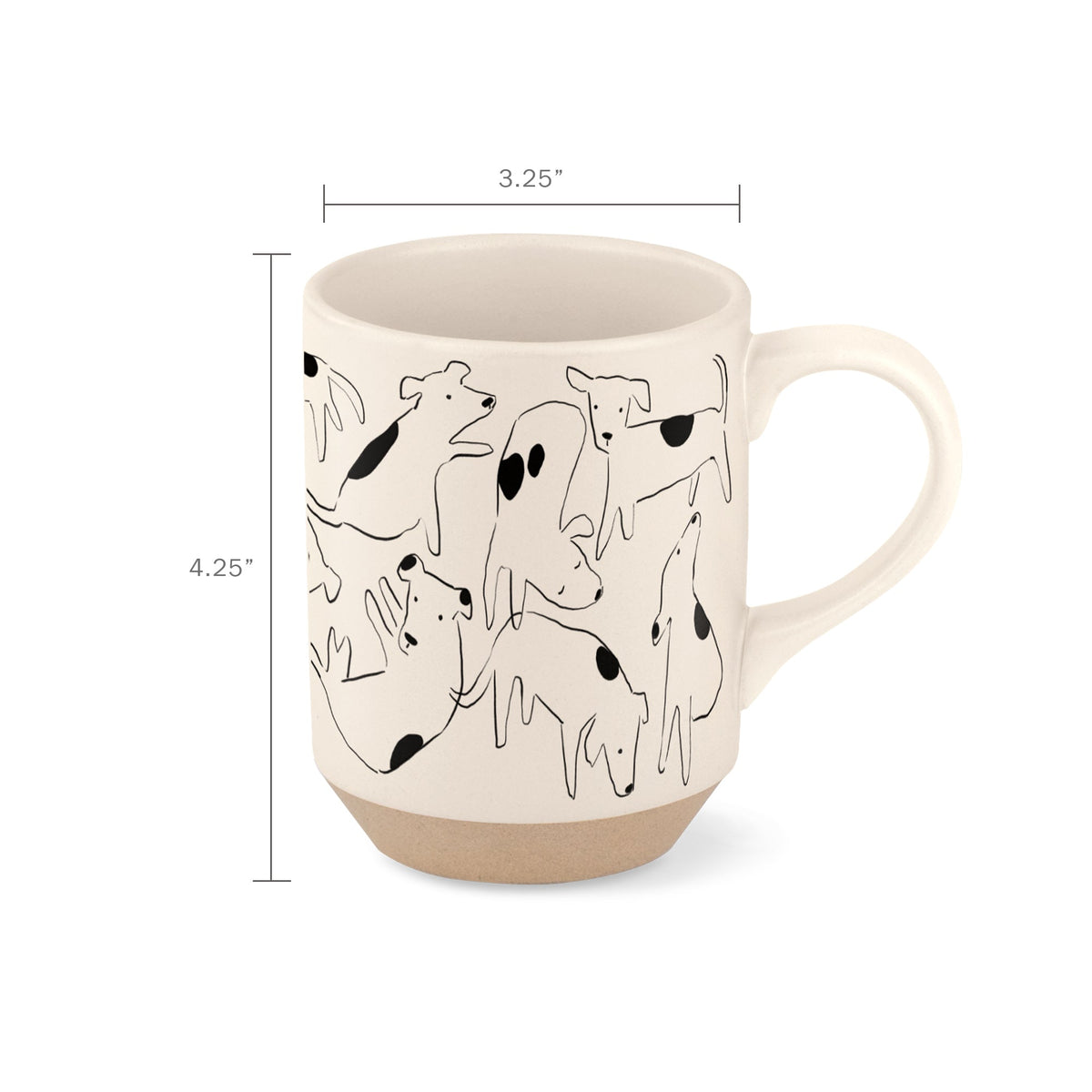 Nosey Dog Spot Stoneware Mug