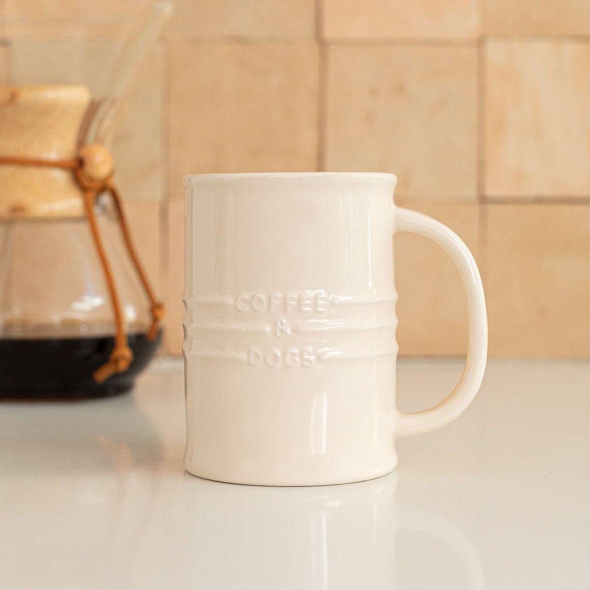 Coffee & Dogs Ivory Mug