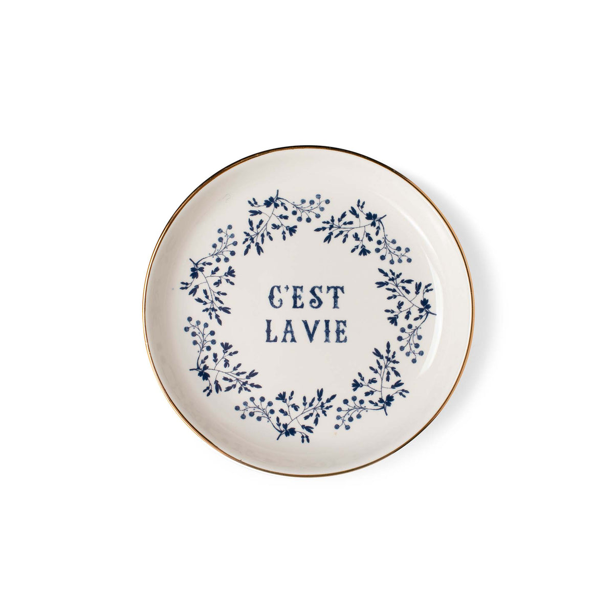 C'Est La Vie Small Round Trinket Dish