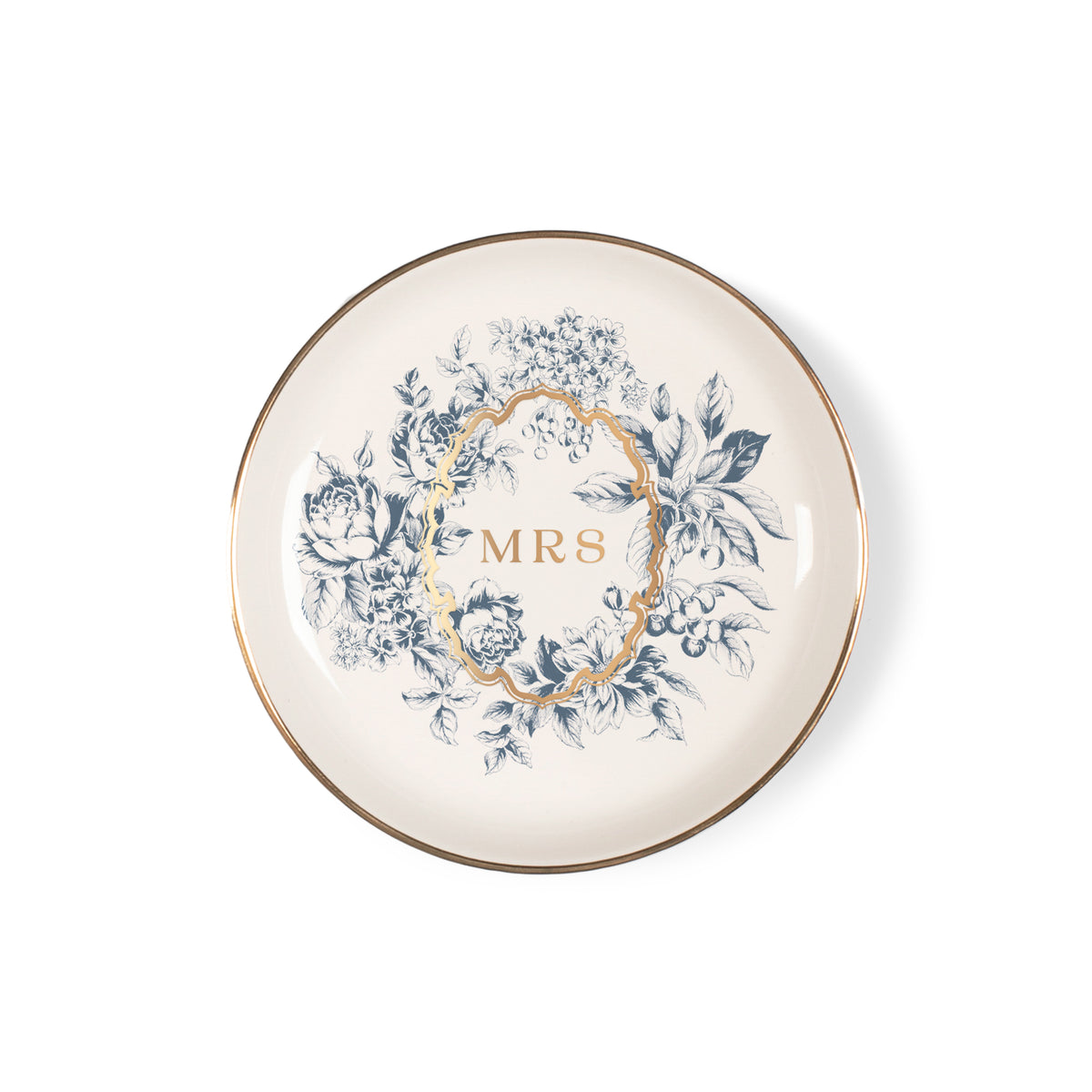 Something Blue Round Trinket Dish