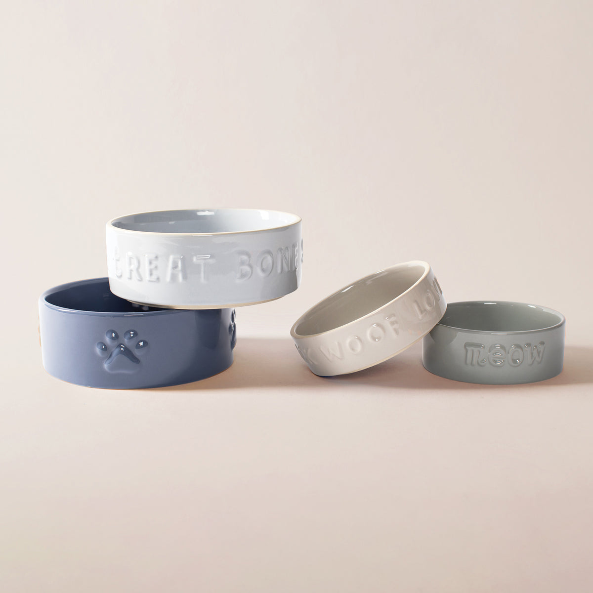Sculpt Meow Gray Cat Bowl