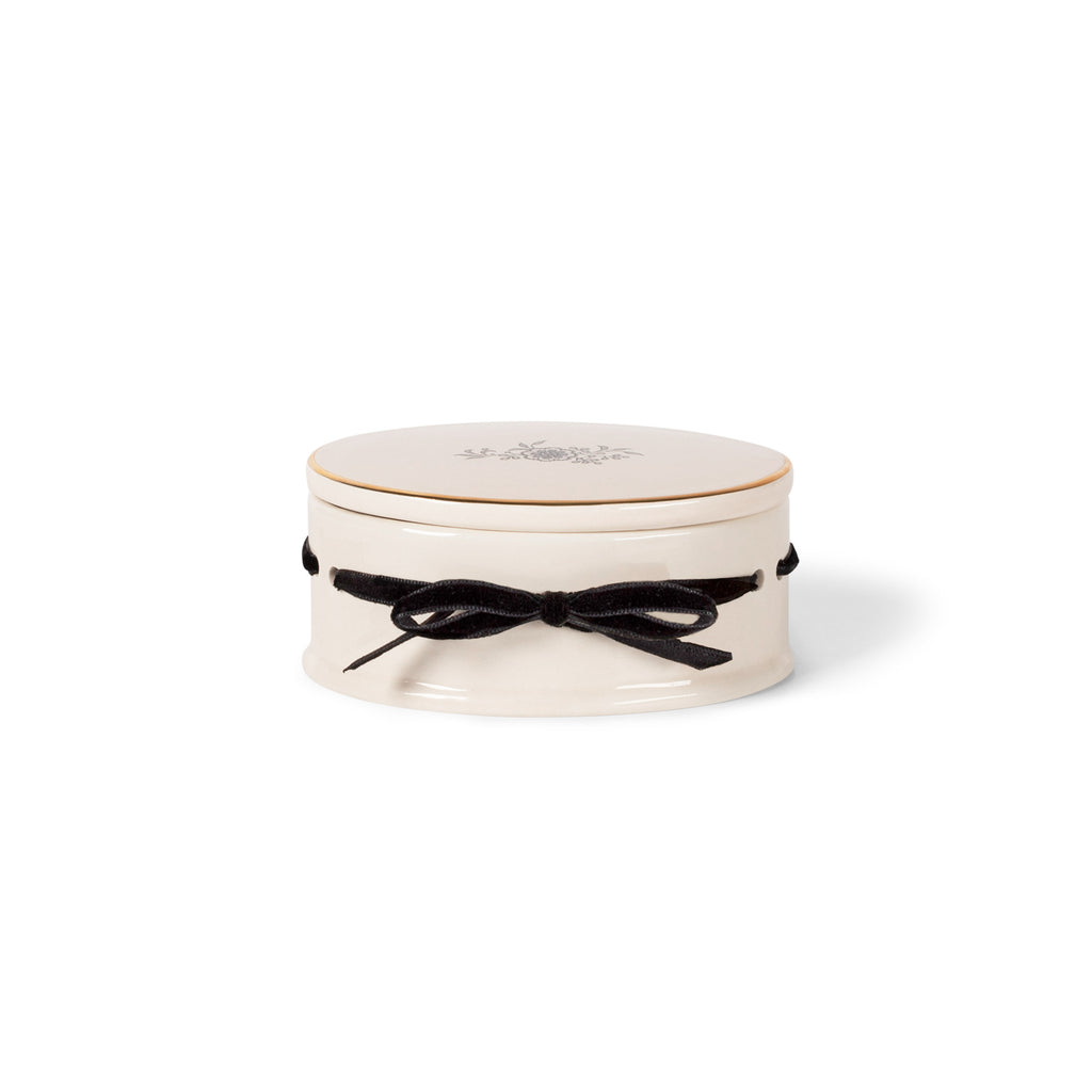 Noir Small Treasures Oval Trinket Box