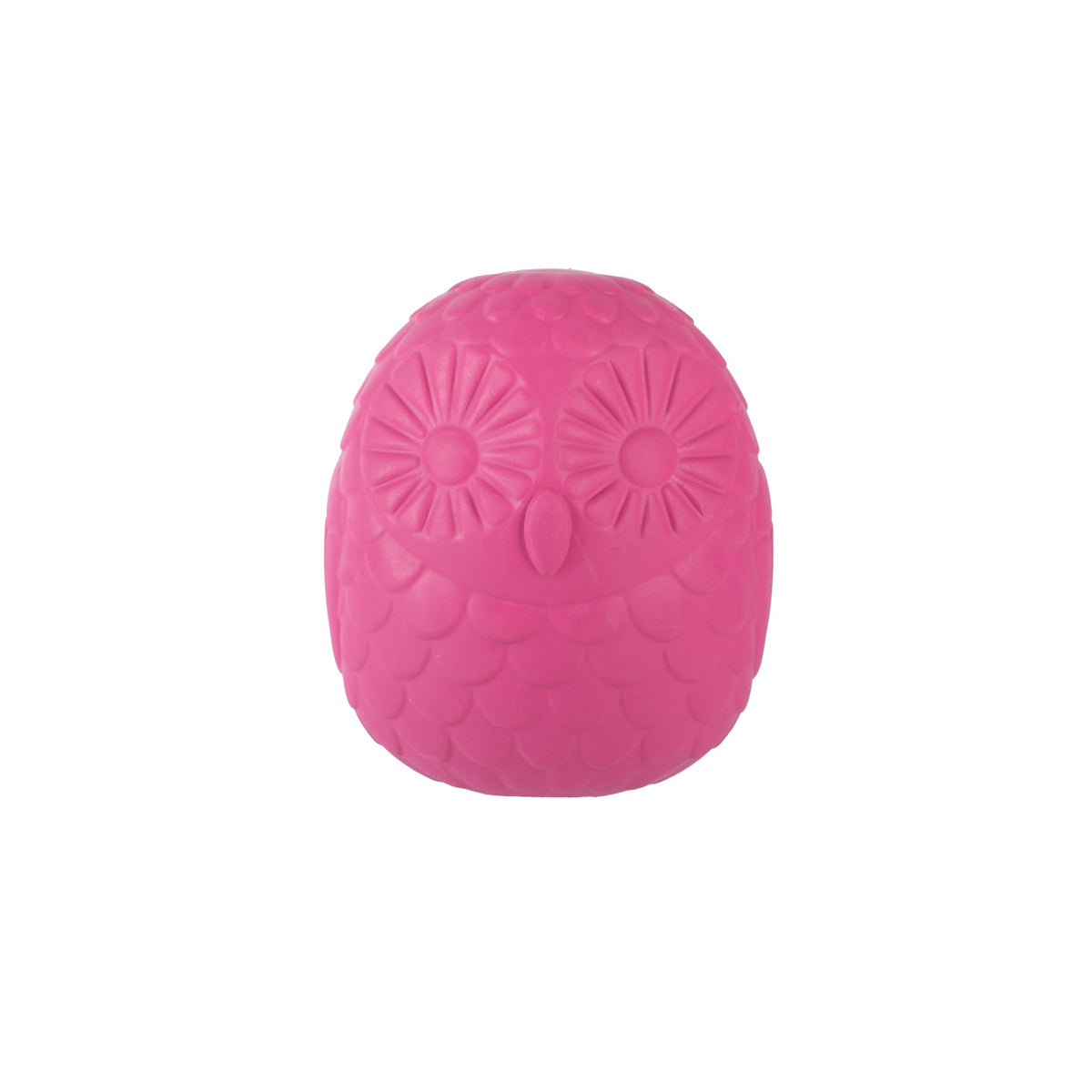 You're A Hoot Hot Pink Rubber Dog Toy