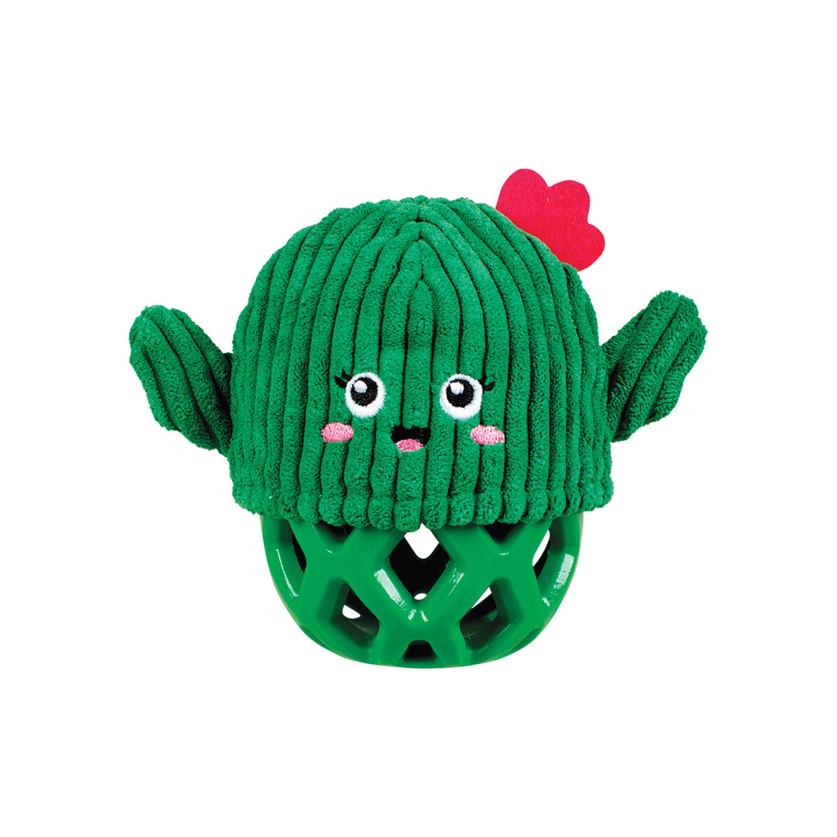Prickly But Sweet Rubber/Plush Dog Toy