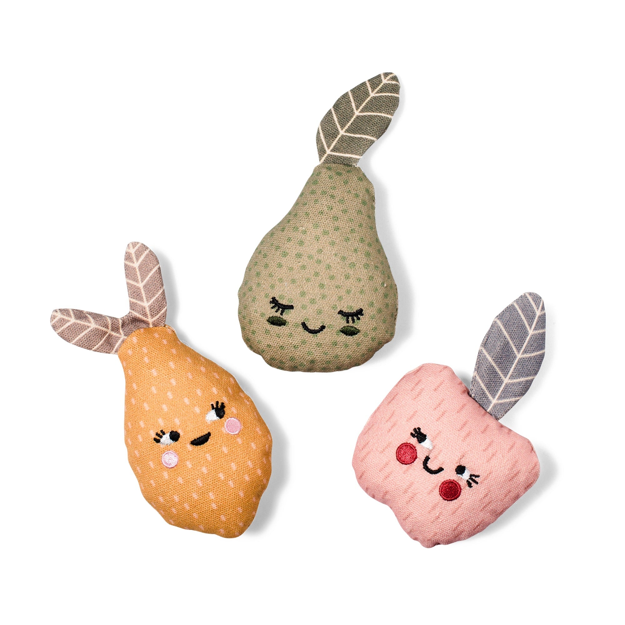 Freshly Picked 3pc Mini Canvas Dog Toy Set