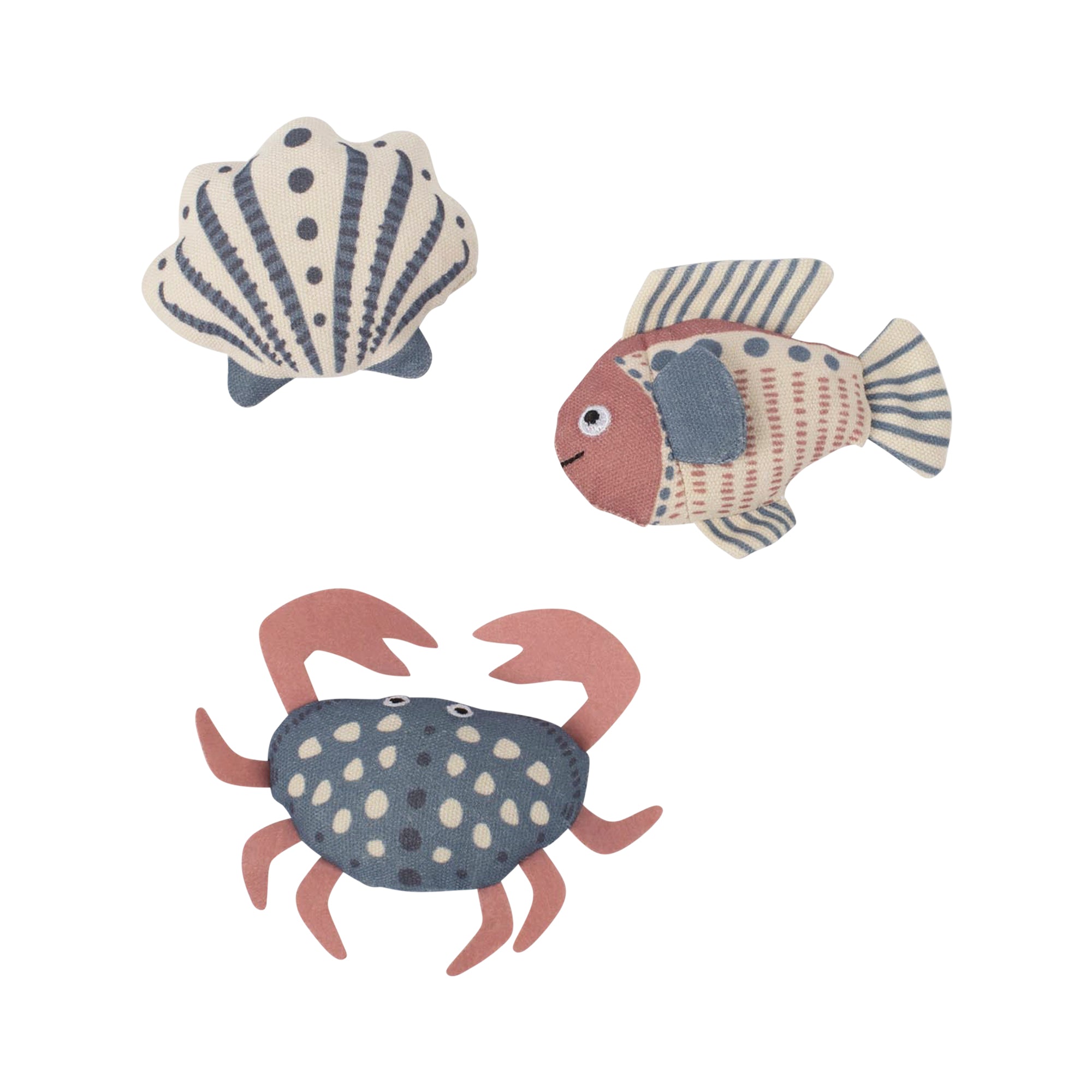 High Tides Good Vibes 3pc Mini Canvas Dog Toys