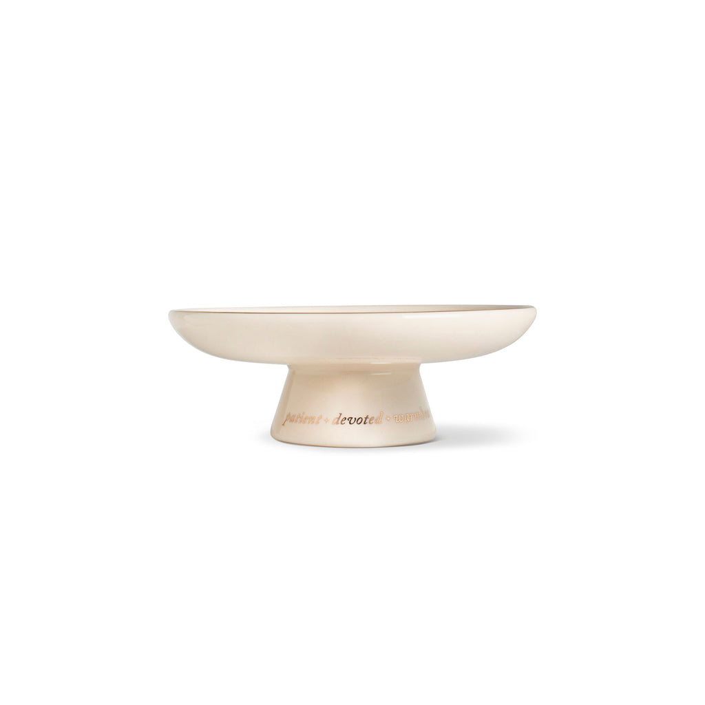Starry Taurus Zodiac Pedestal Dish