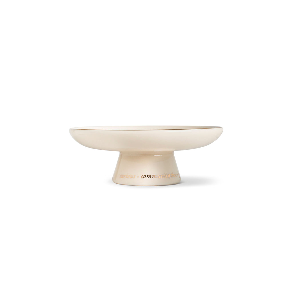 STARRY GEMINI ZODIAC PEDESTAL DISH