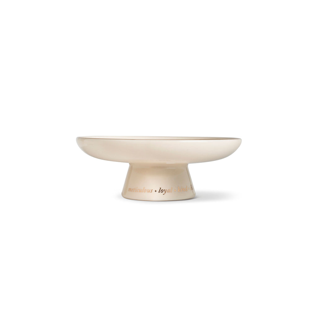 Starry Virgo Zodiac Pedestal Dish