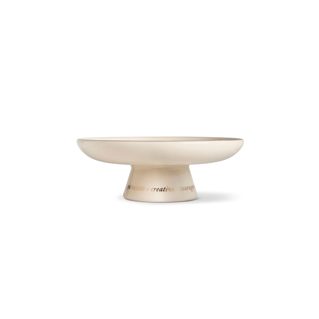 Starry Aries Zodiac Pedestal Dish