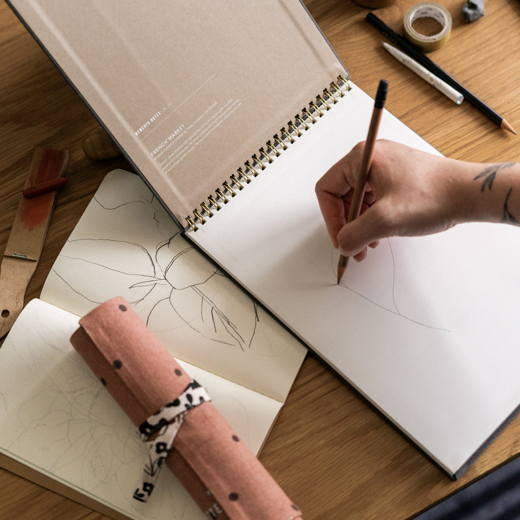French Market Stone Paper Sketch Pad