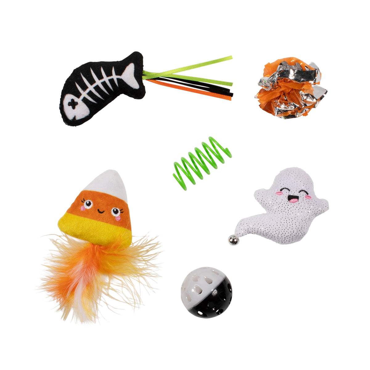 Sweet Treats, Spooky Feats 6pc Cat Toy Set