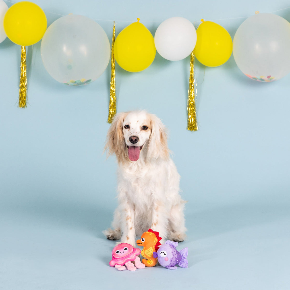 It's A Waterful Life 3pc Mini Plush Dog Toy Set