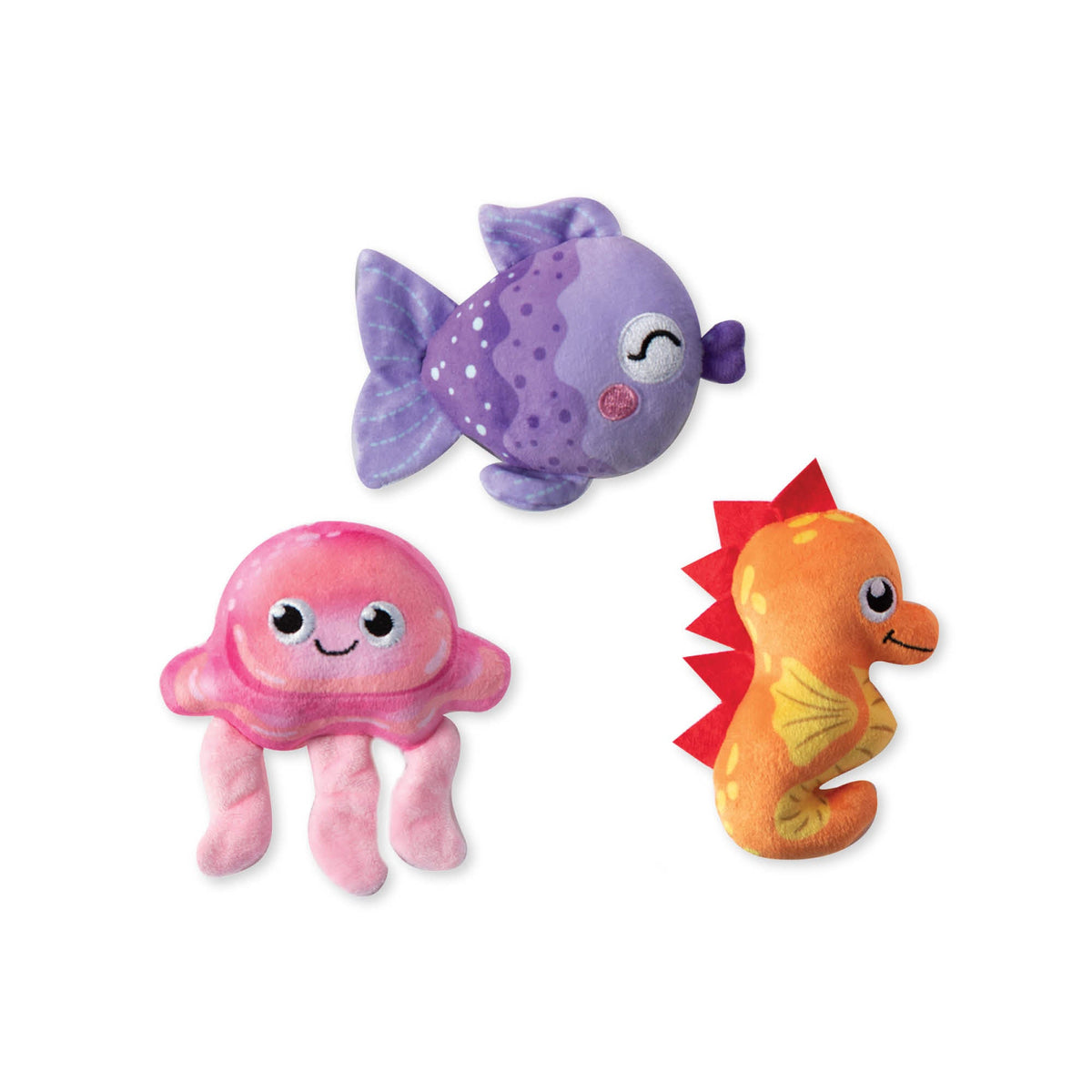 It's A Waterful Life 3pc Mini Plush Dog Toy Set