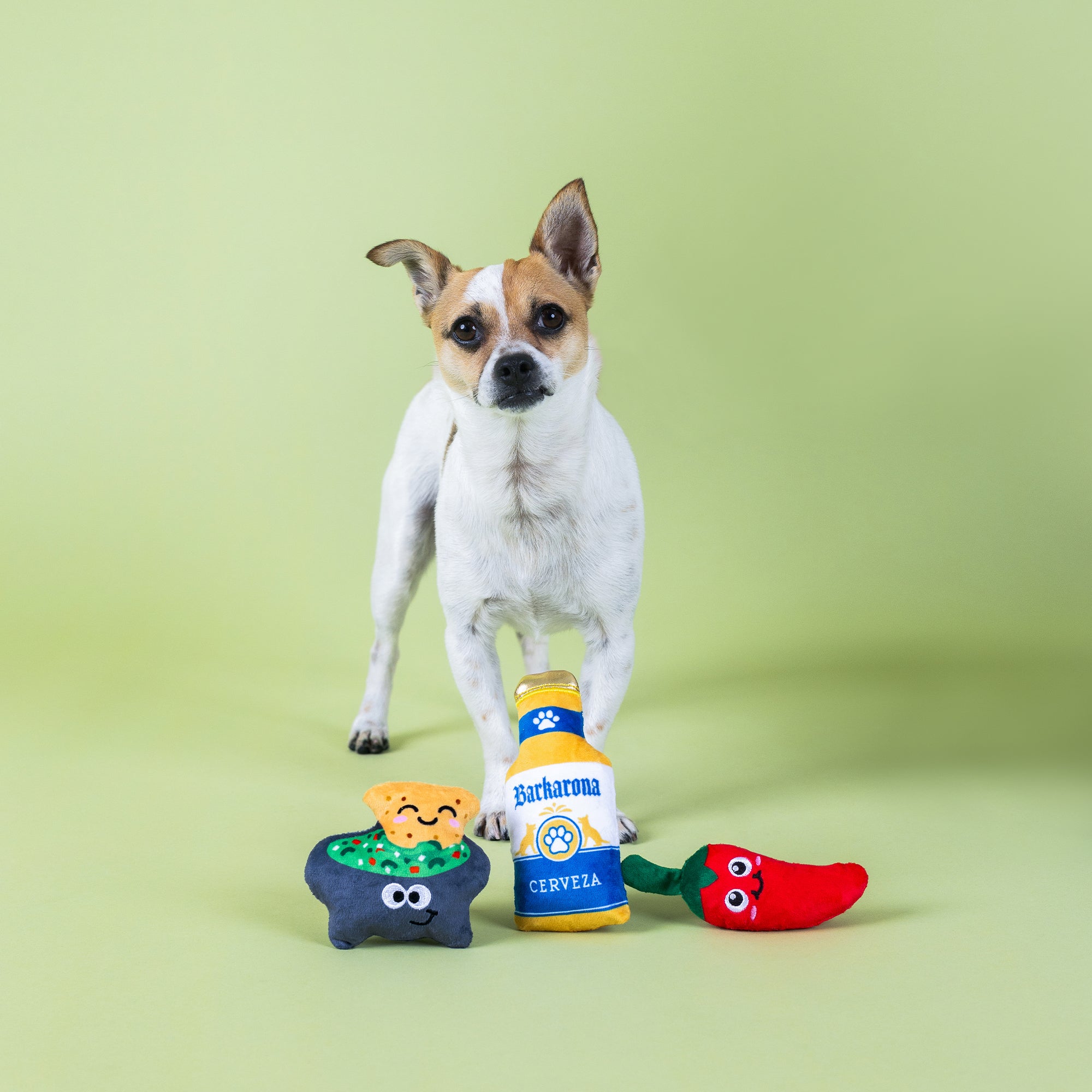 Happy Hour Pack 3pc Mini Plush Dog Toy Set
