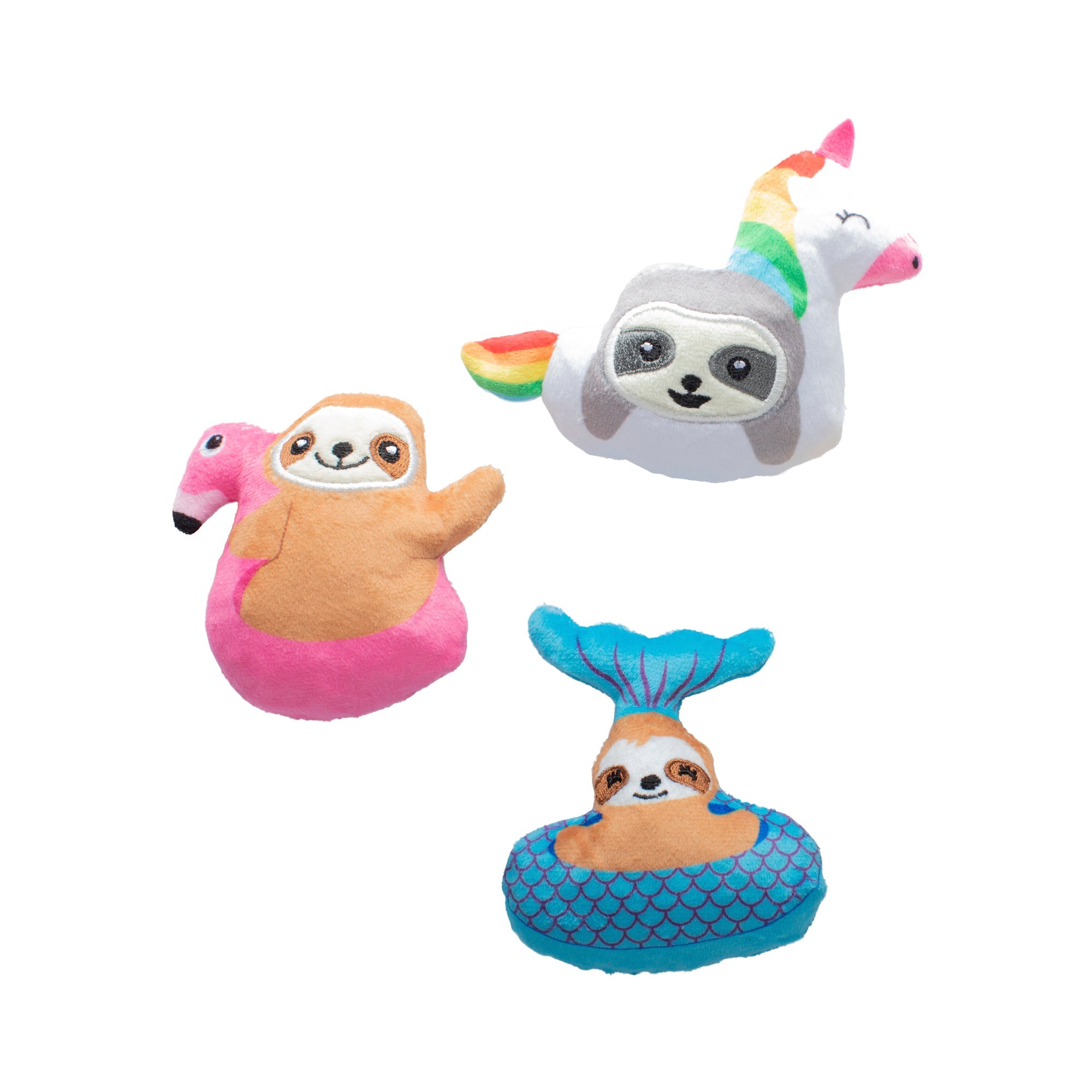 Just Keep Floating 3pc Mini Plush Dog Toy Set