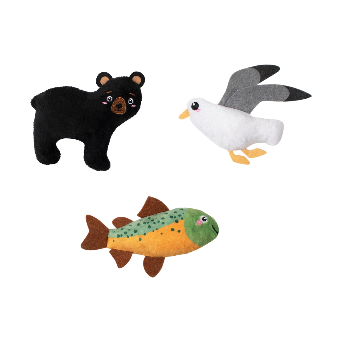 Wagsdale Lake Cruisers 3pc Mini Dog Toy Set