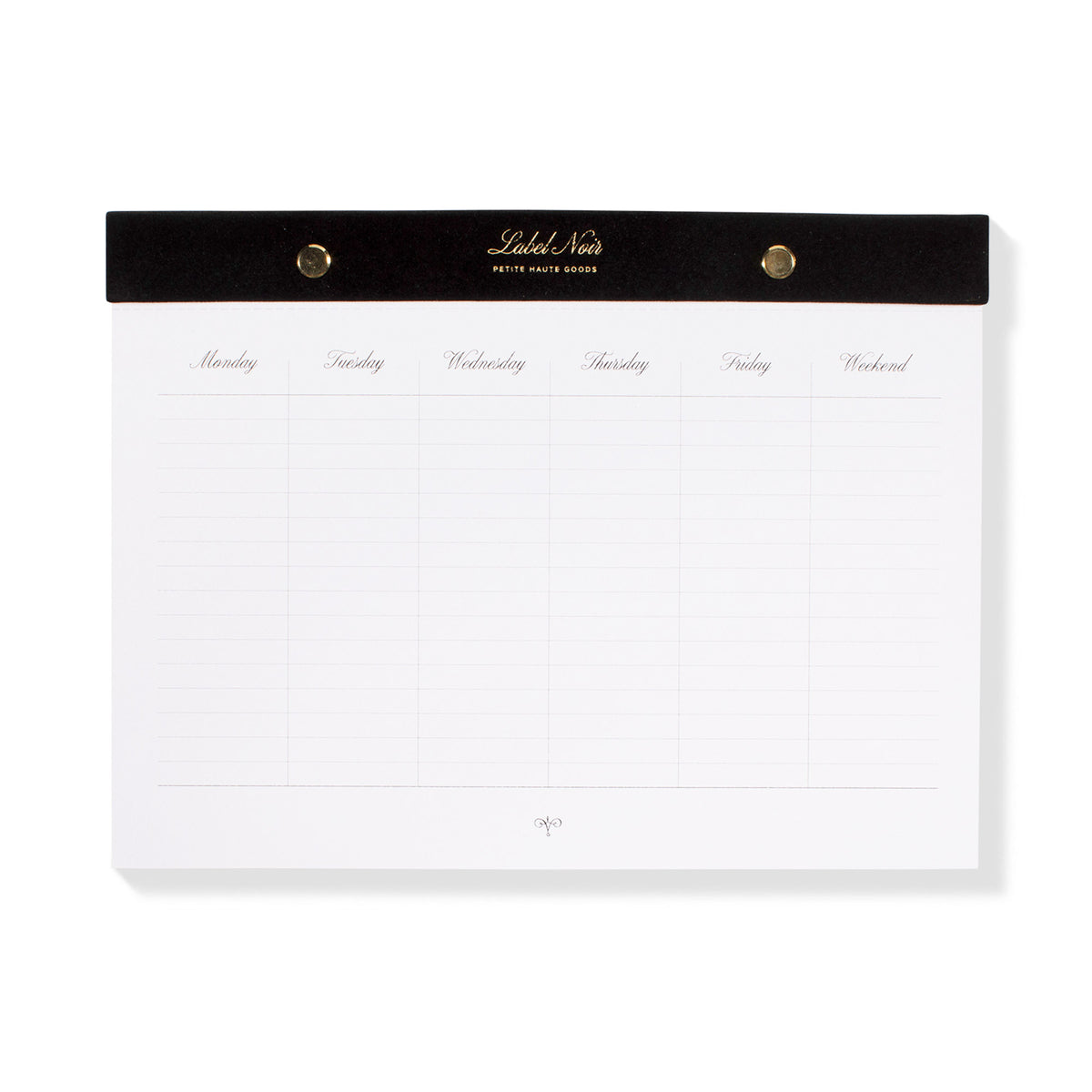Noir Weekly Desk Pad