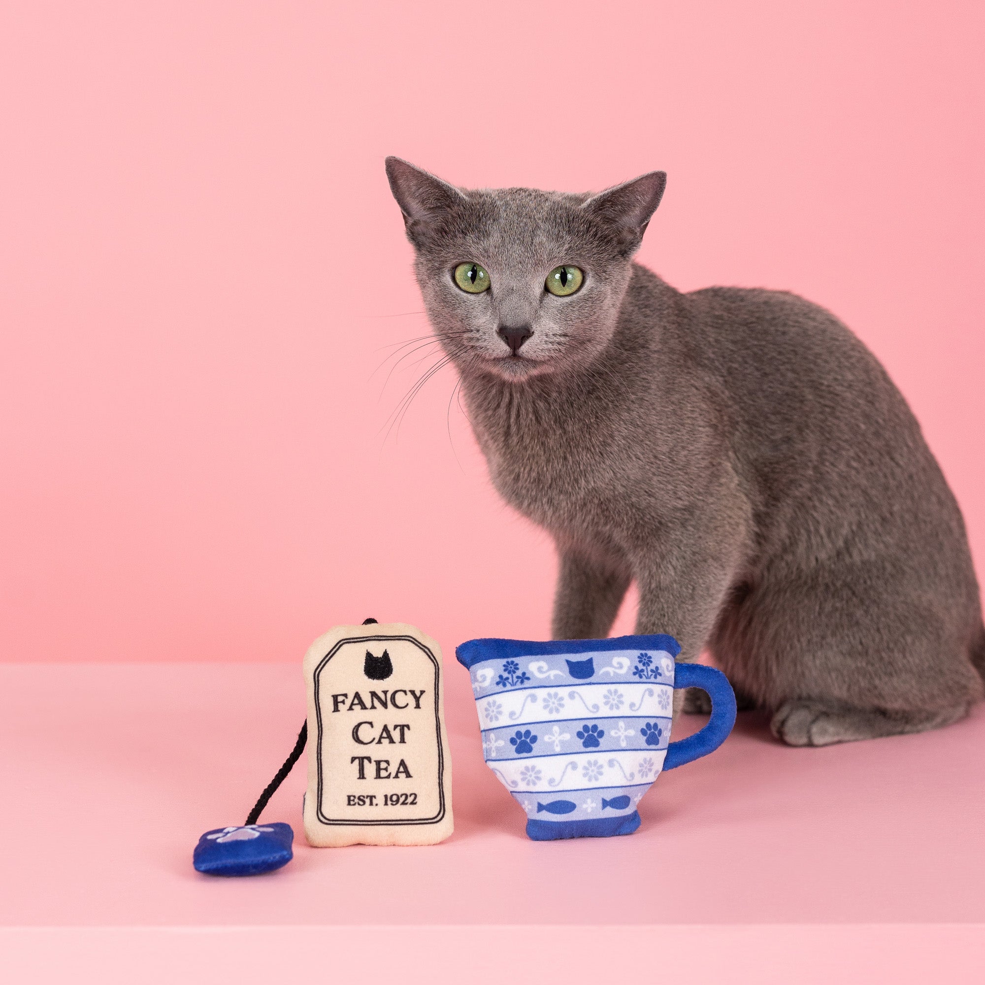 High Tea 2pc Plush Cat Toy Set