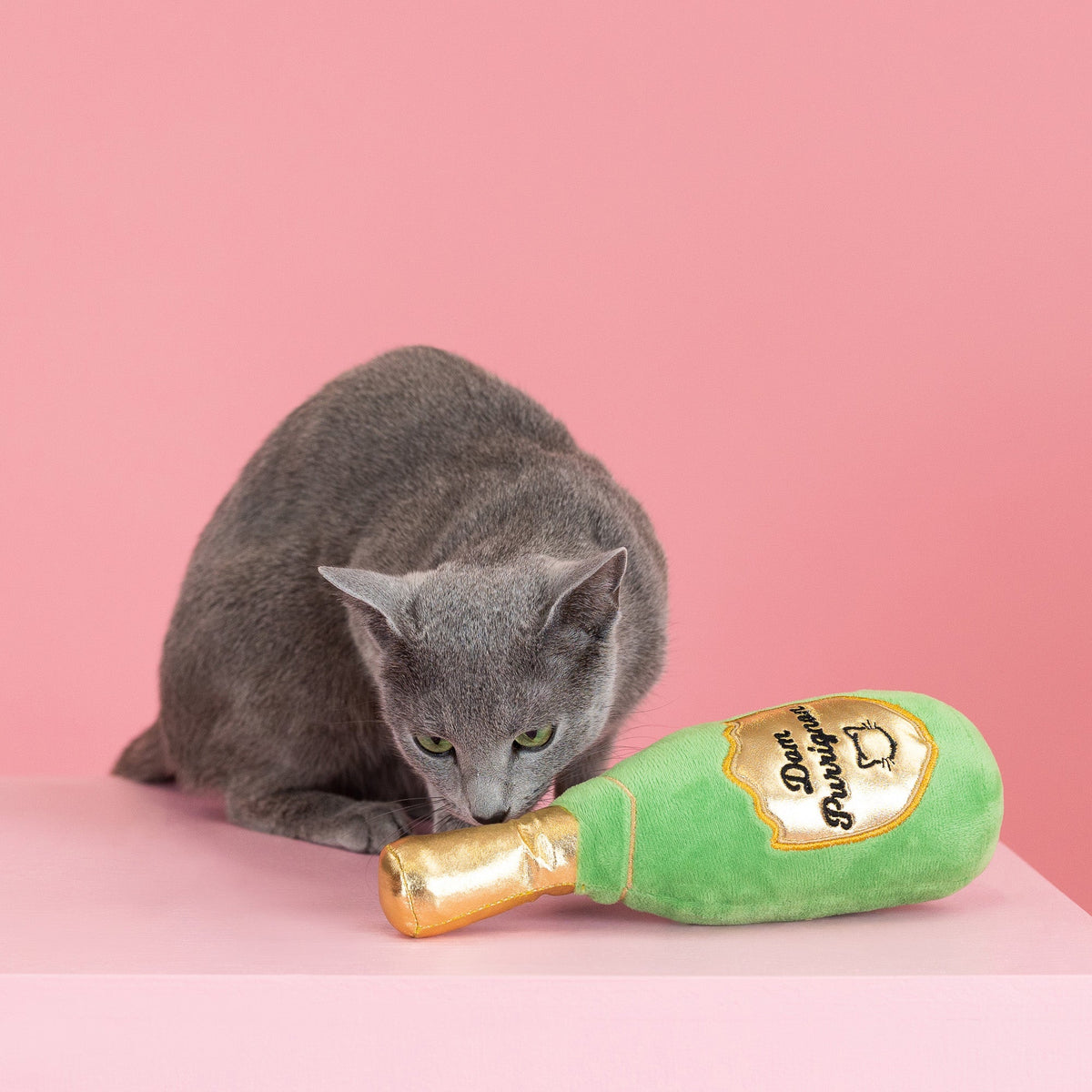 Dom Purrignon Plush Kicker Cat Toy
