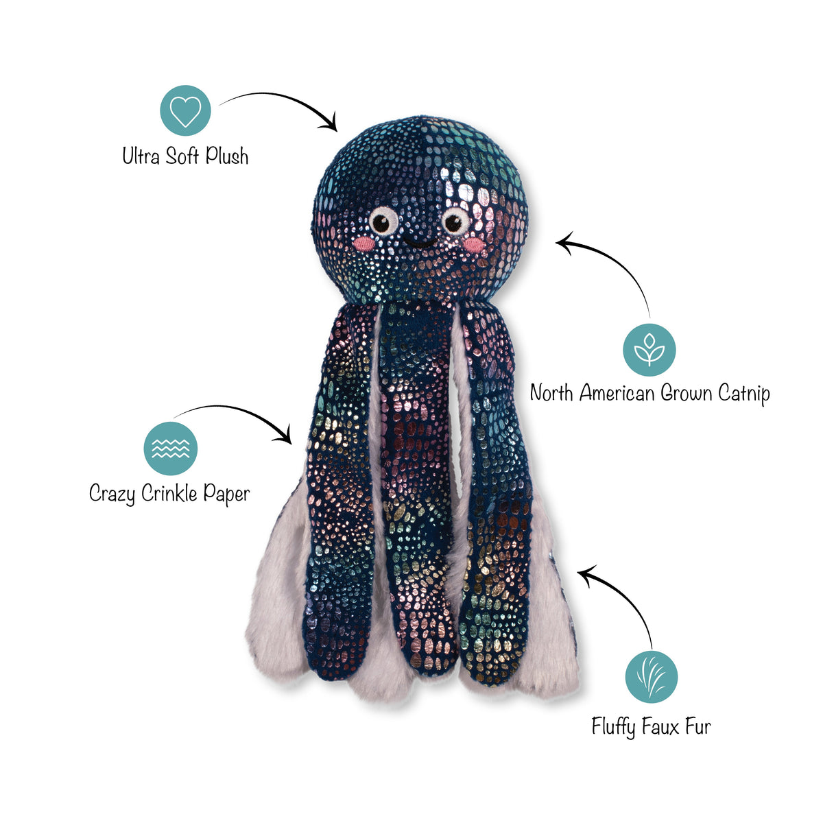 Get A Grip! Plush Kicker Cat Toy