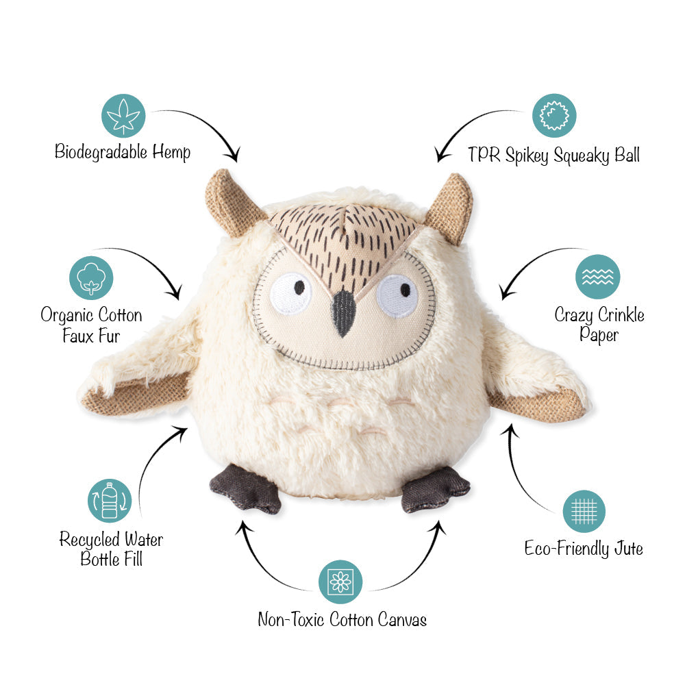 Whoooooo's There Earth Friendly Dog Toy