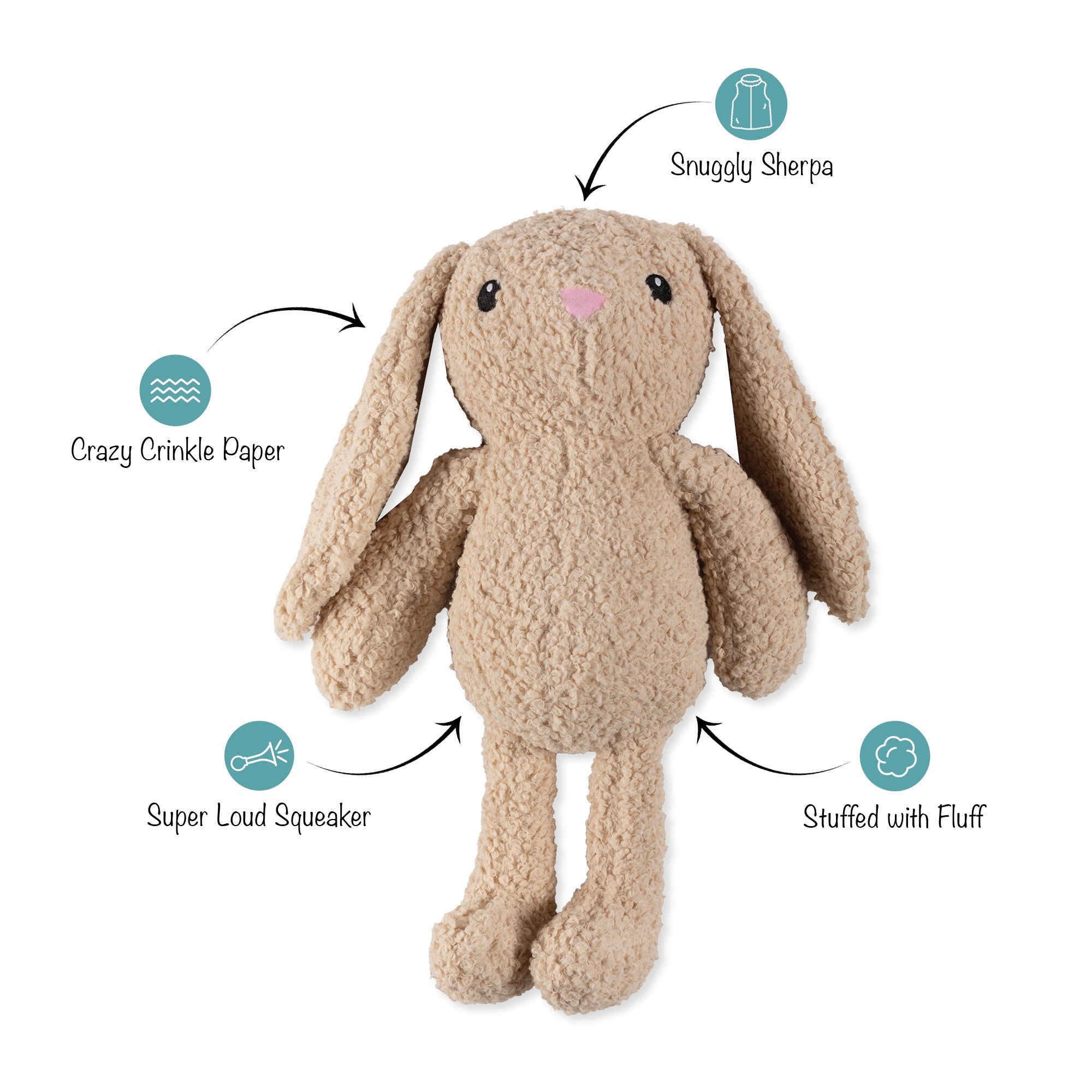 Hoppy To See You Large Plush Dog Toy